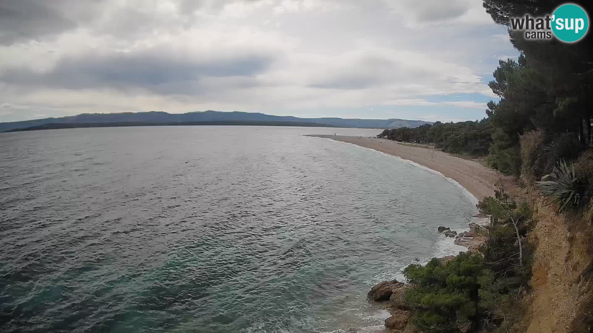 Webcam Zlatni Rat Bol – Liveblick vom berühmten Strand auf Brač