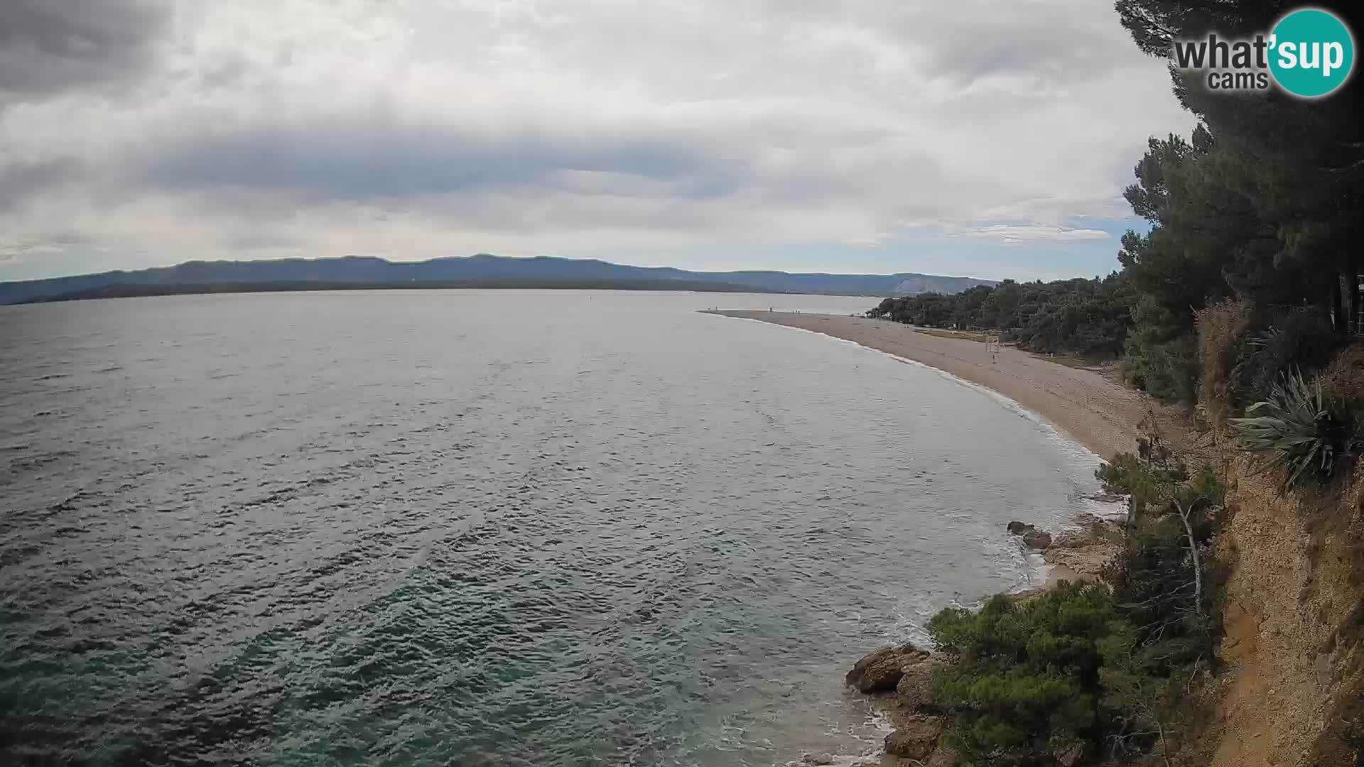 Webcam Zlatni Rat Bol – Liveblick vom berühmten Strand auf Brač