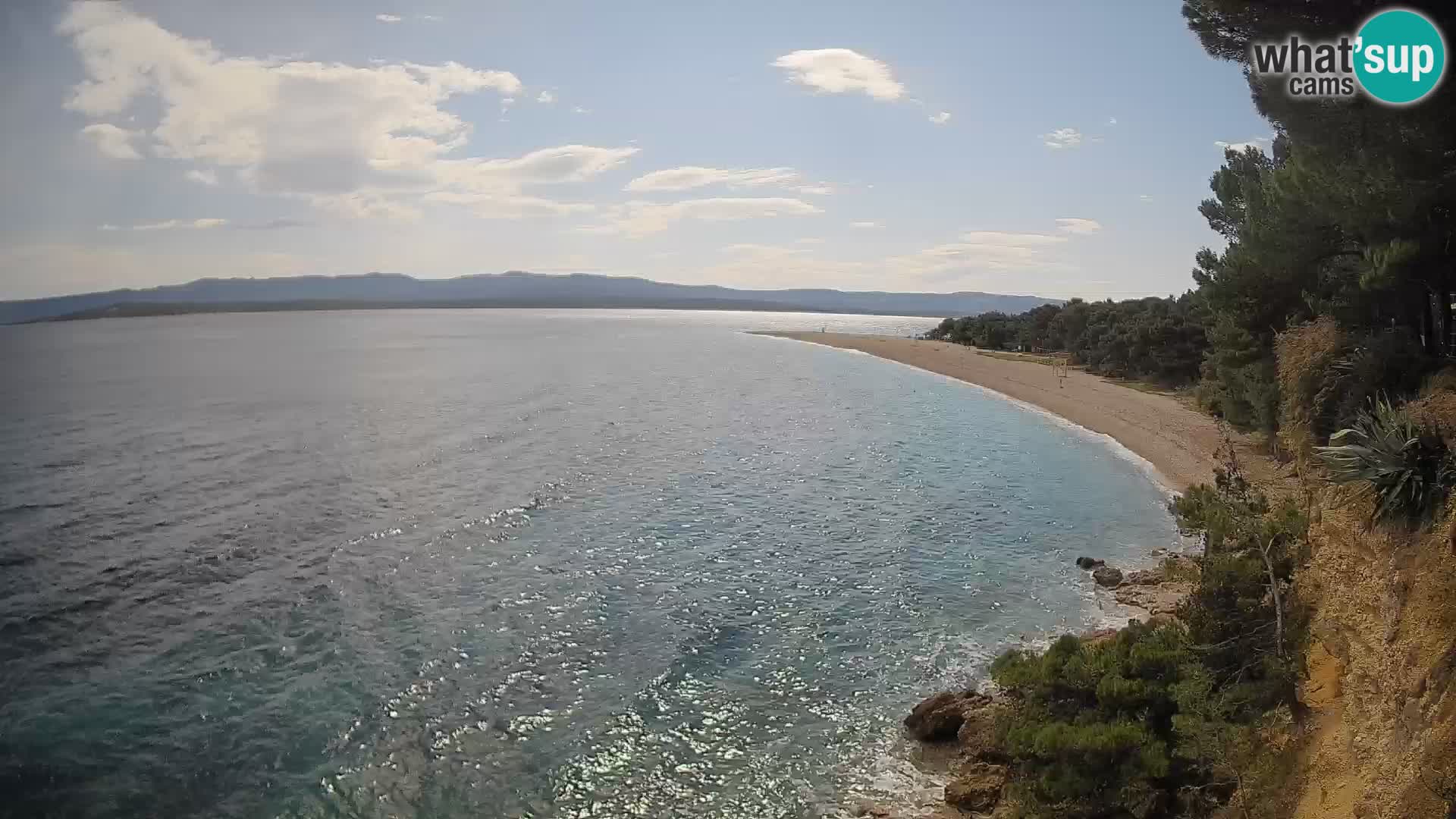 Webcam Zlatni Rat Bol – Liveblick vom berühmten Strand auf Brač