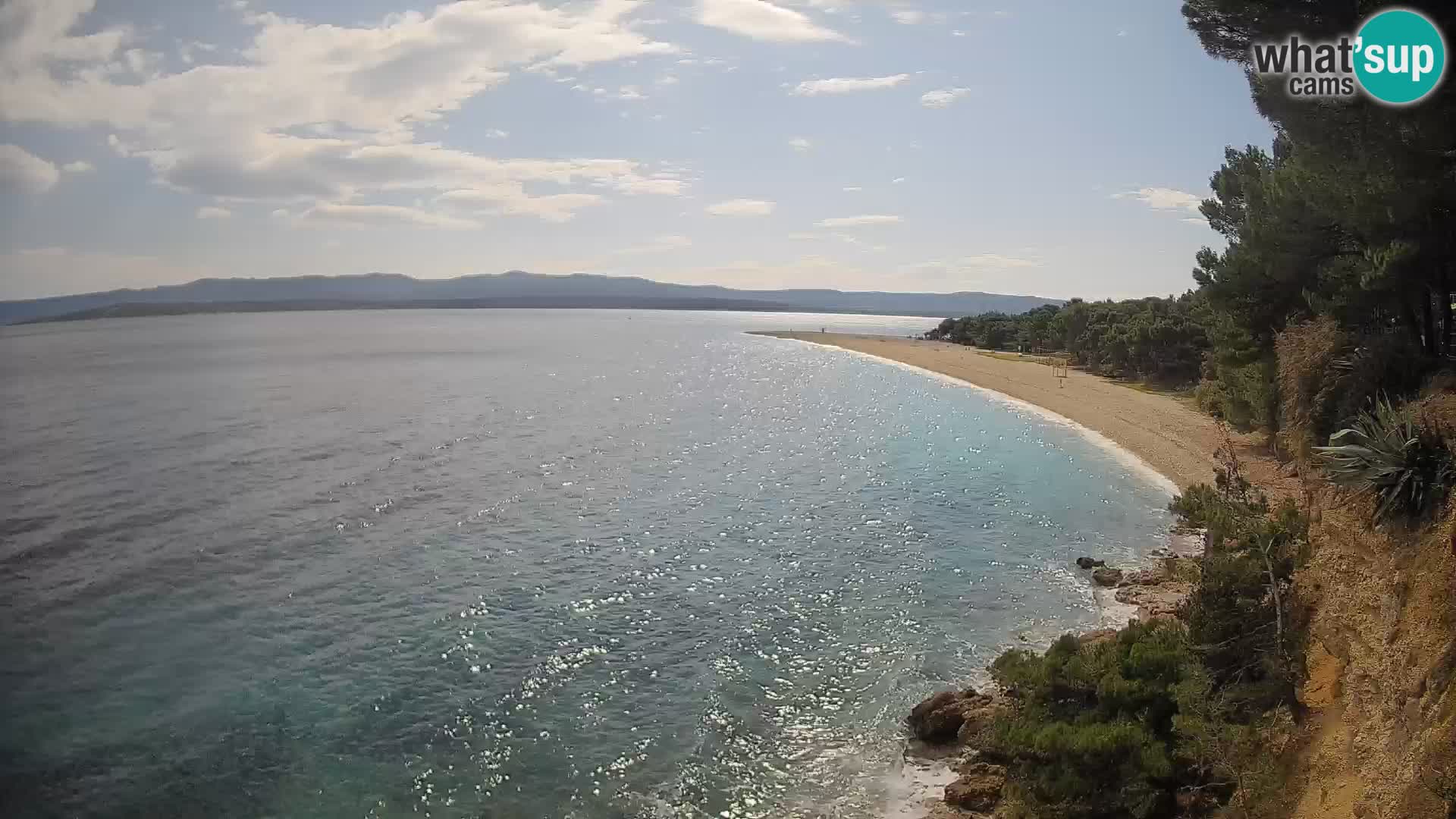 Webcam Zlatni Rat Bol – Liveblick vom berühmten Strand auf Brač