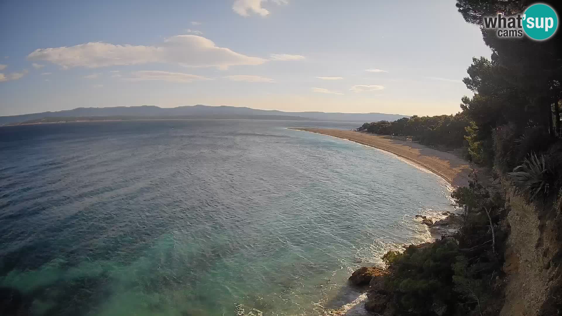 Webcam Zlatni Rat Bol – Liveblick vom berühmten Strand auf Brač