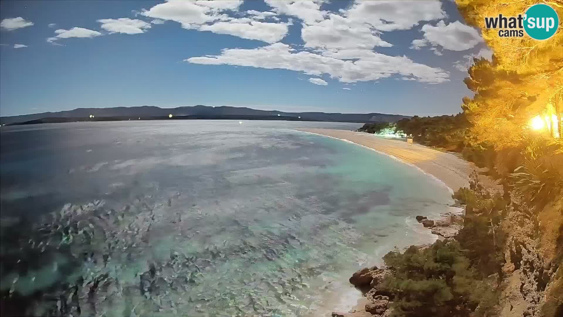 Webcam Zlatni Rat Bol – Liveblick vom berühmten Strand auf Brač