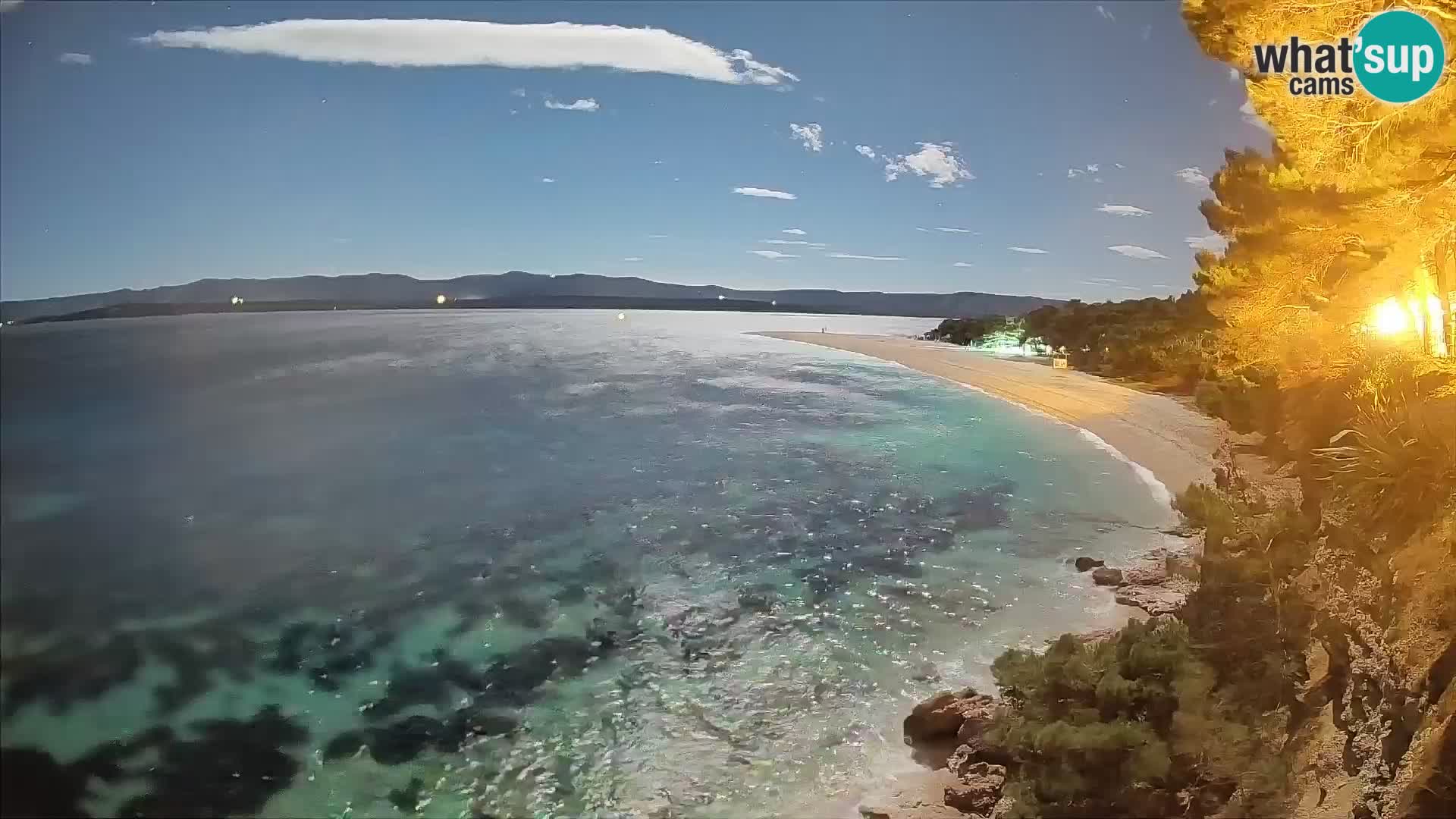 Webcam Zlatni Rat Bol – Liveblick vom berühmten Strand auf Brač