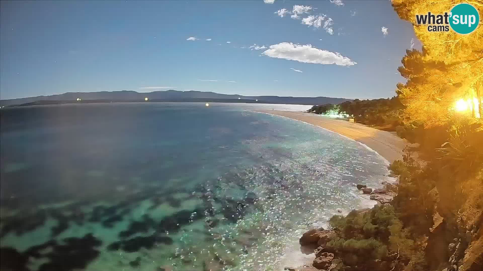 Webcam Zlatni Rat Bol – Liveblick vom berühmten Strand auf Brač