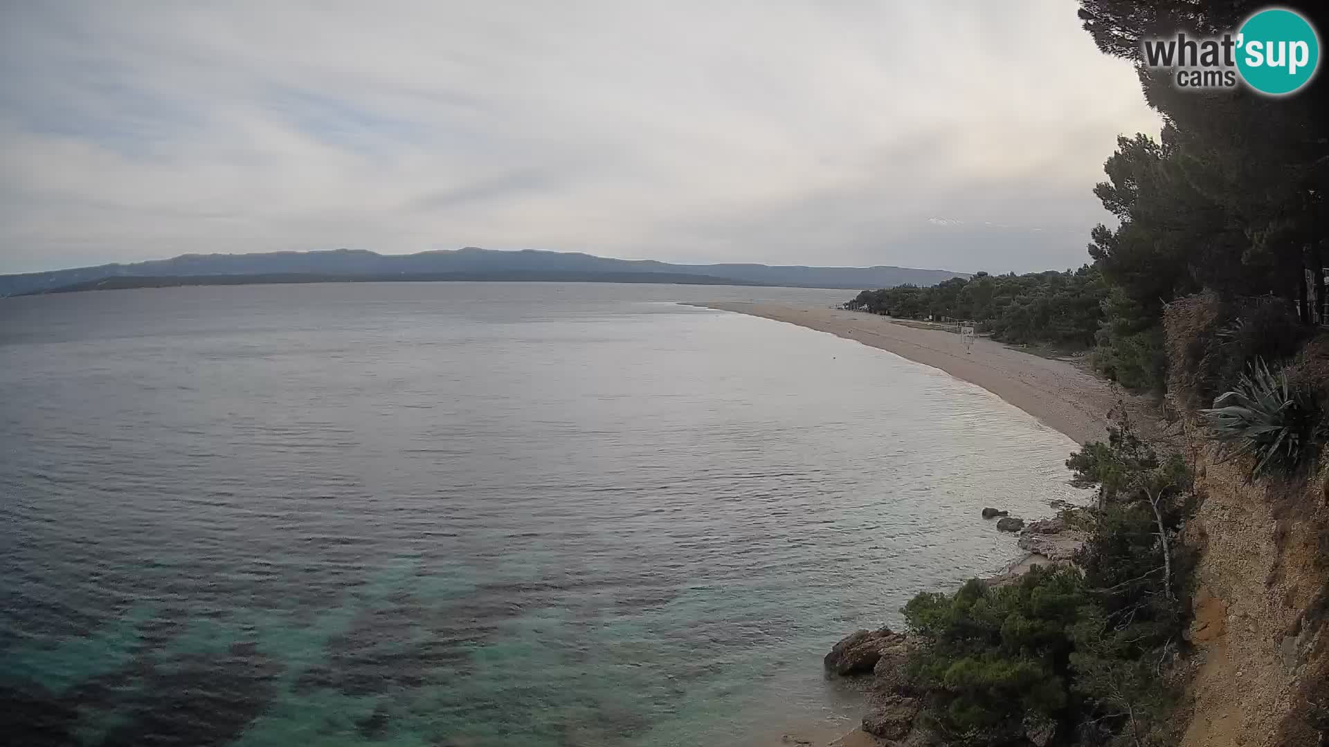 Webcam Zlatni Rat Bol – Liveblick vom berühmten Strand auf Brač
