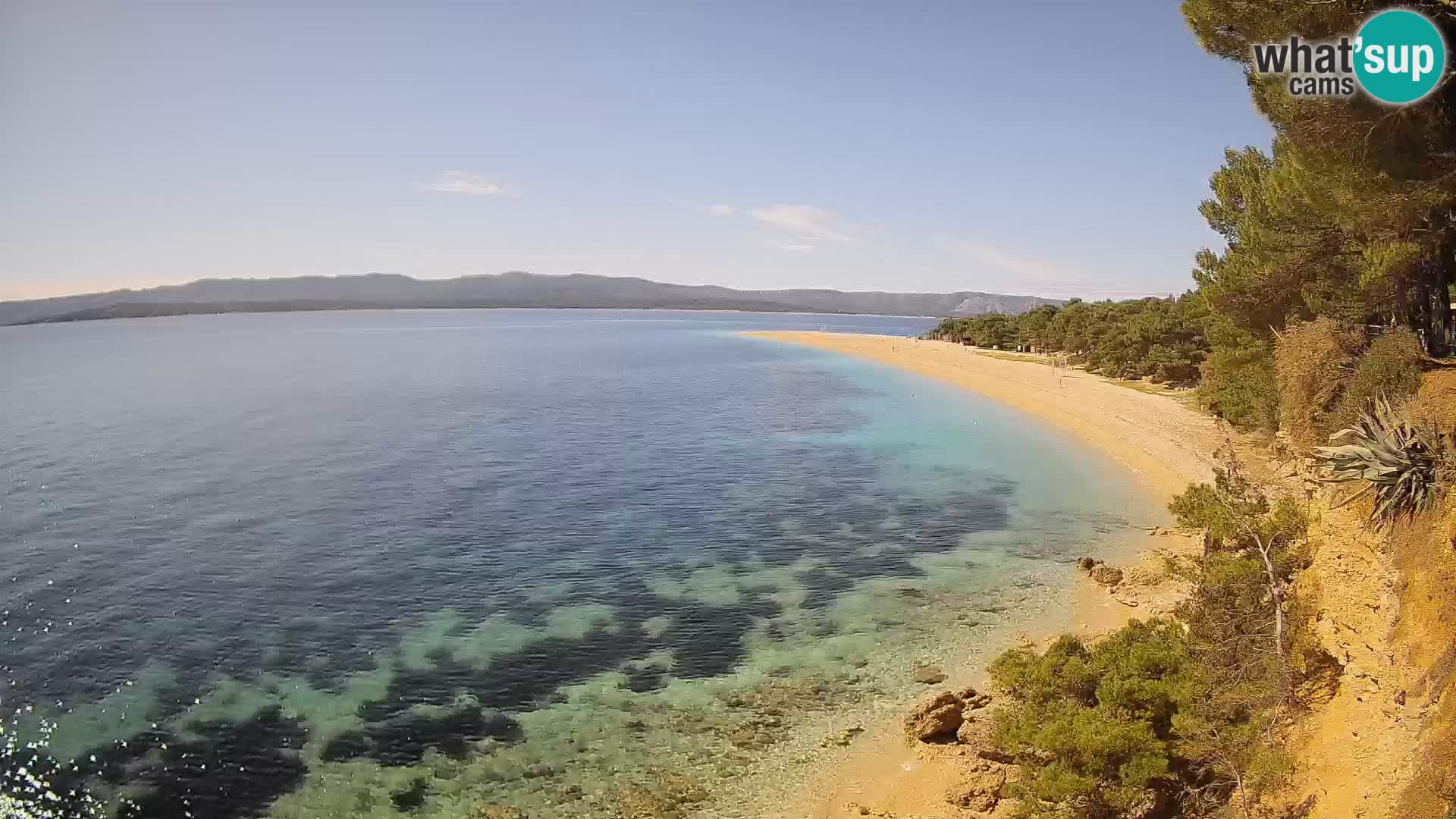 Webcam Zlatni Rat Bol – Liveblick vom berühmten Strand auf Brač