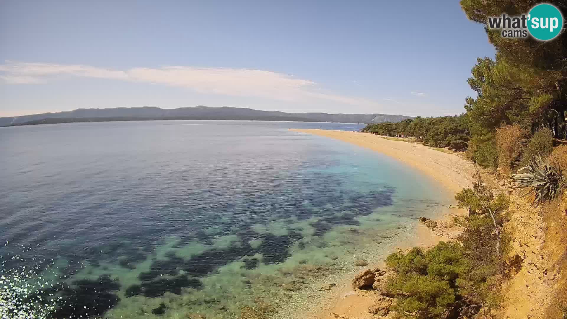 Web kamera Bol Zlatni Rat – Pogled uživo s otoka Brača