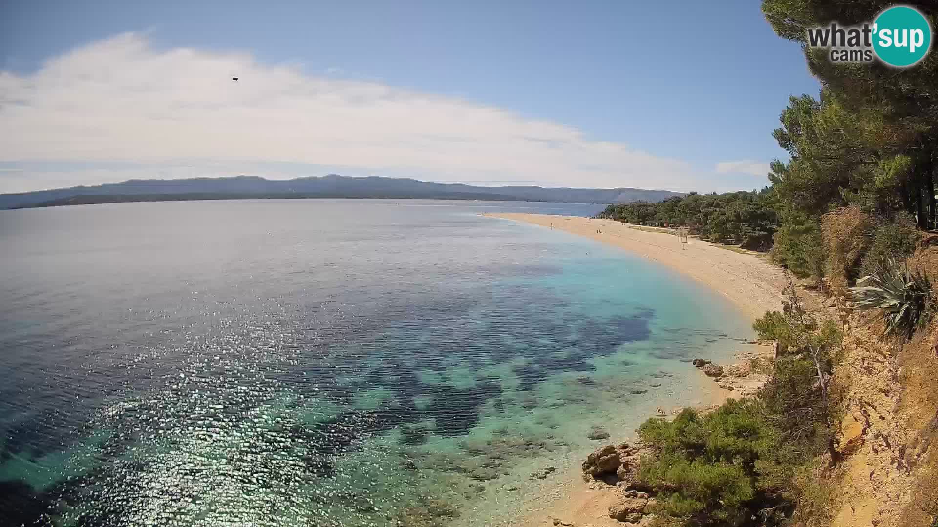 Web kamera Bol Zlatni Rat – Pogled uživo s otoka Brača