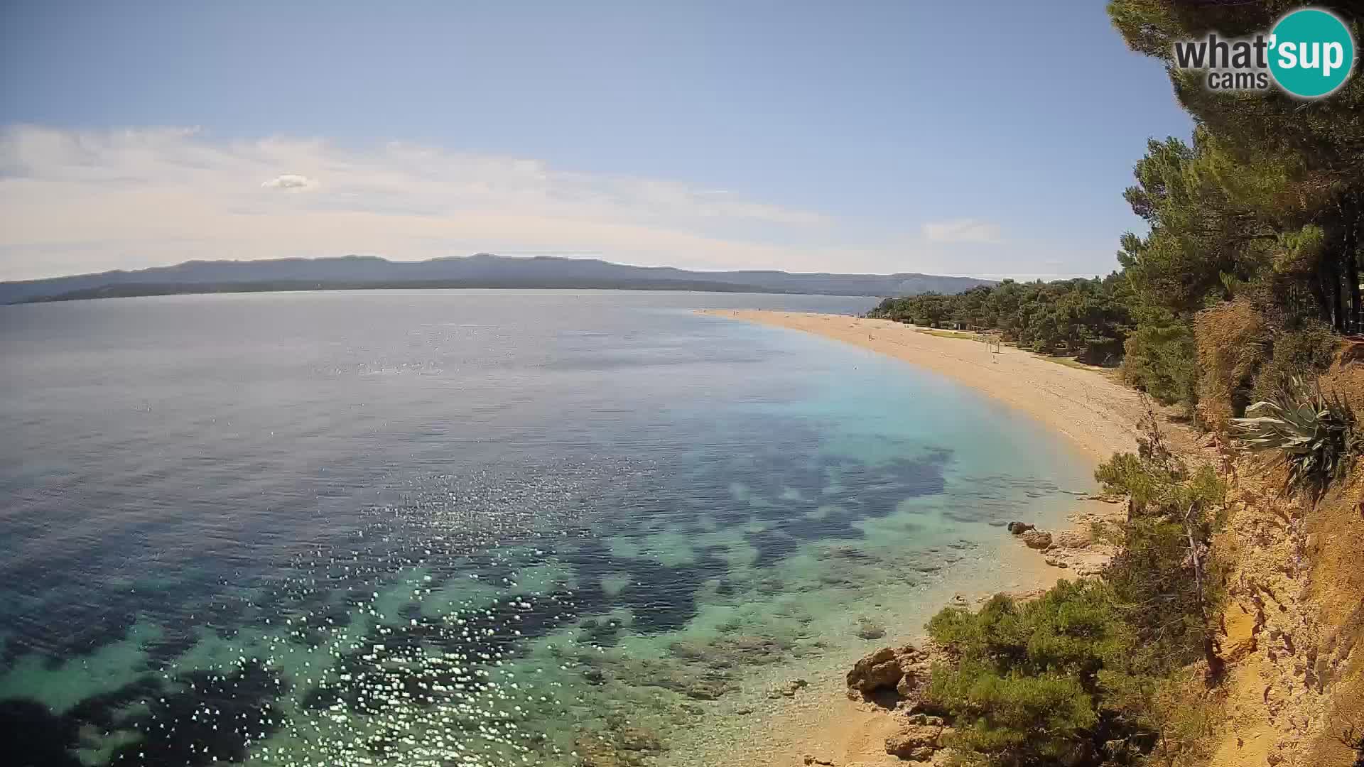 Webcam Zlatni Rat Bol – Liveblick vom berühmten Strand auf Brač