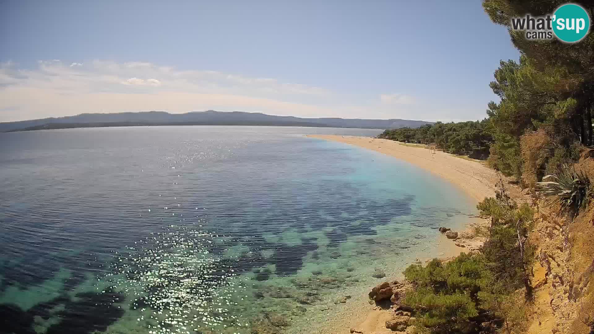 Webcam Zlatni Rat Bol – Liveblick vom berühmten Strand auf Brač