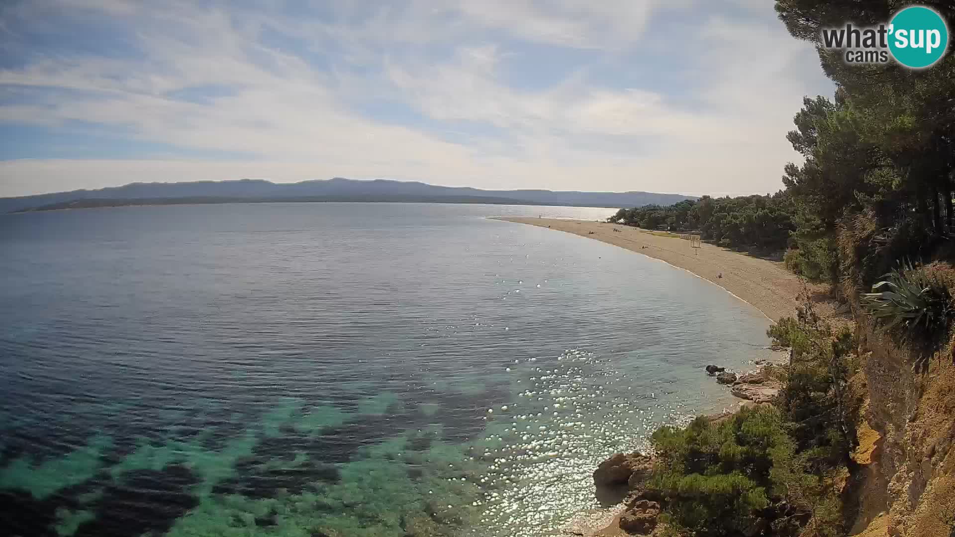 Webcam Zlatni Rat Bol – Liveblick vom berühmten Strand auf Brač