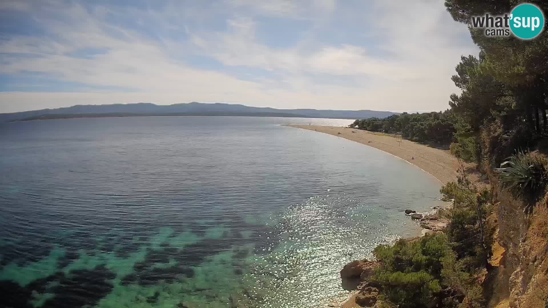 Webcam Bol Zlatni Rat – Vista en vivo desde la isla de Brač