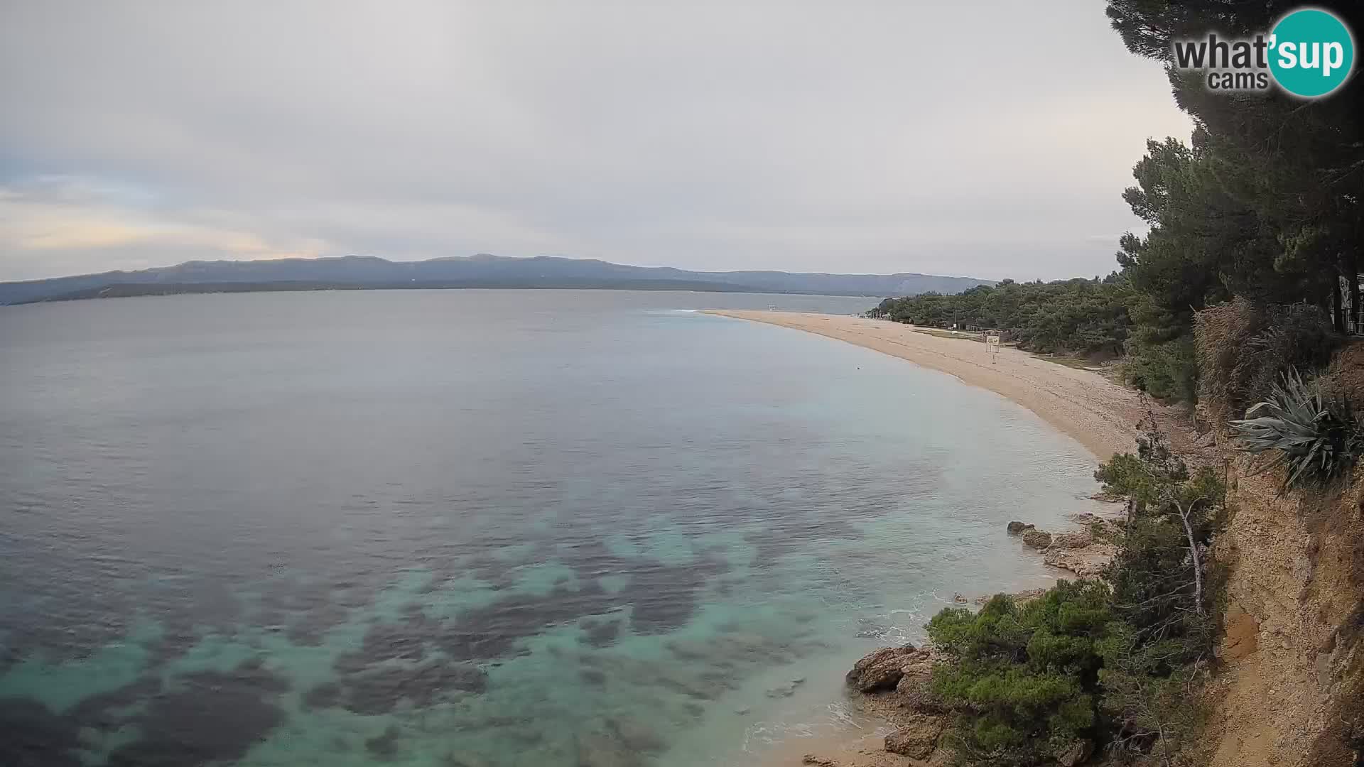 Webcam Bol Zlatni Rat – Vista en vivo desde la isla de Brač