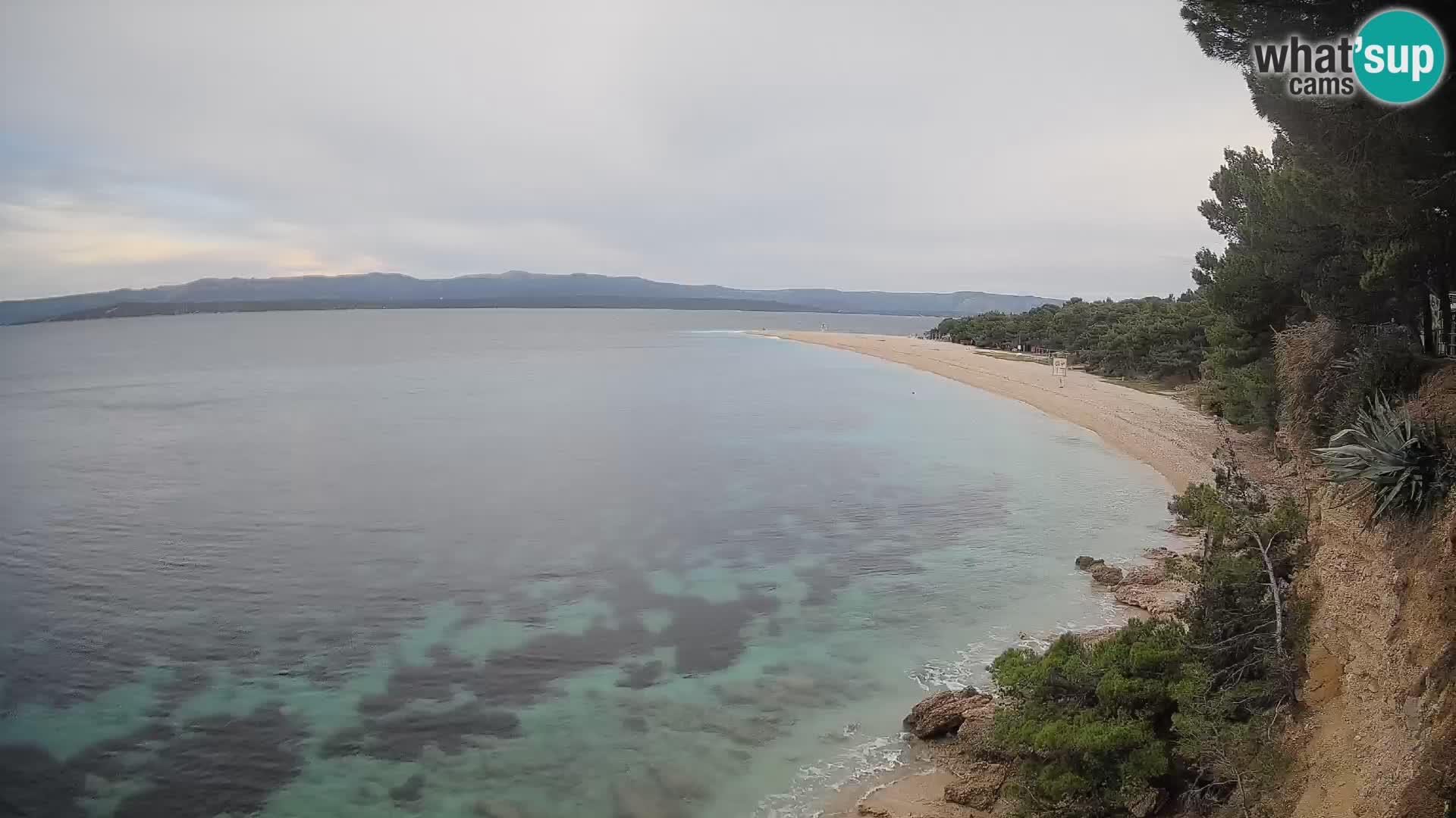 Webcam Zlatni Rat Bol – Liveblick vom berühmten Strand auf Brač