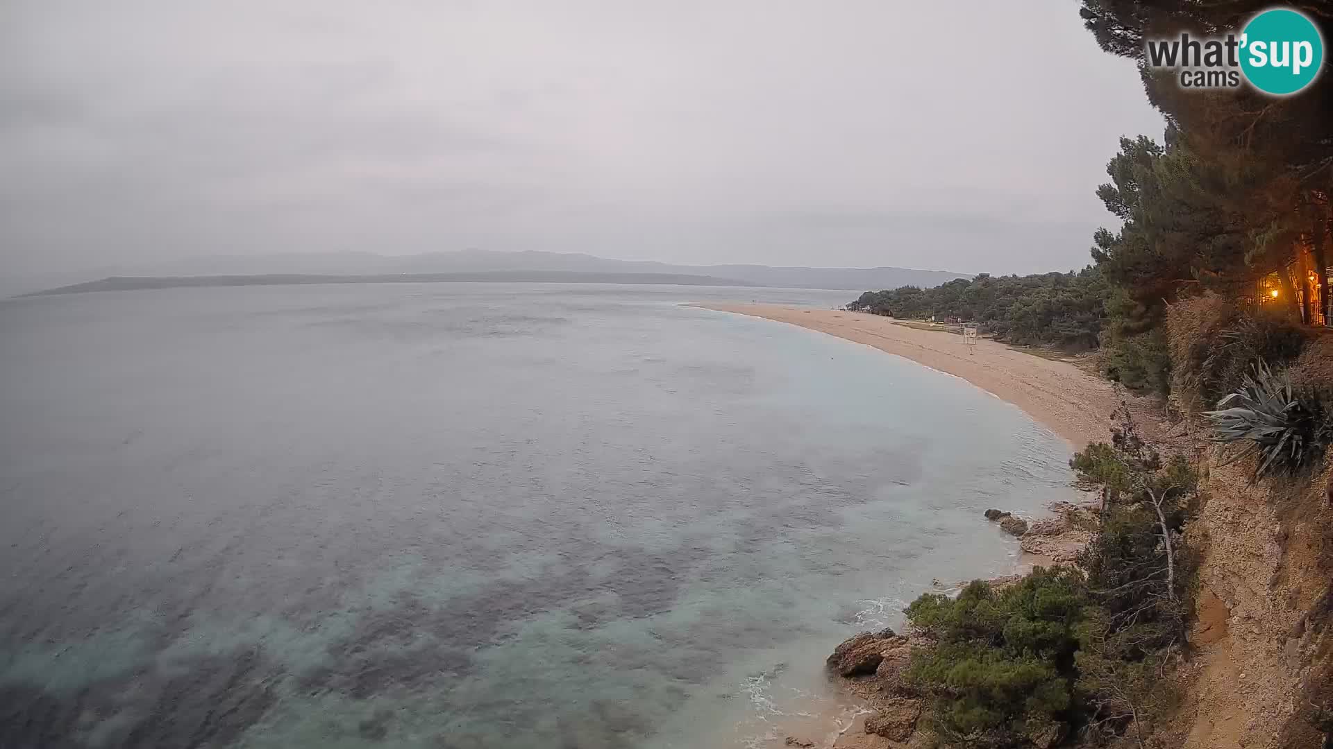 Webcam Bol Zlatni Rat – Vista en vivo desde la isla de Brač