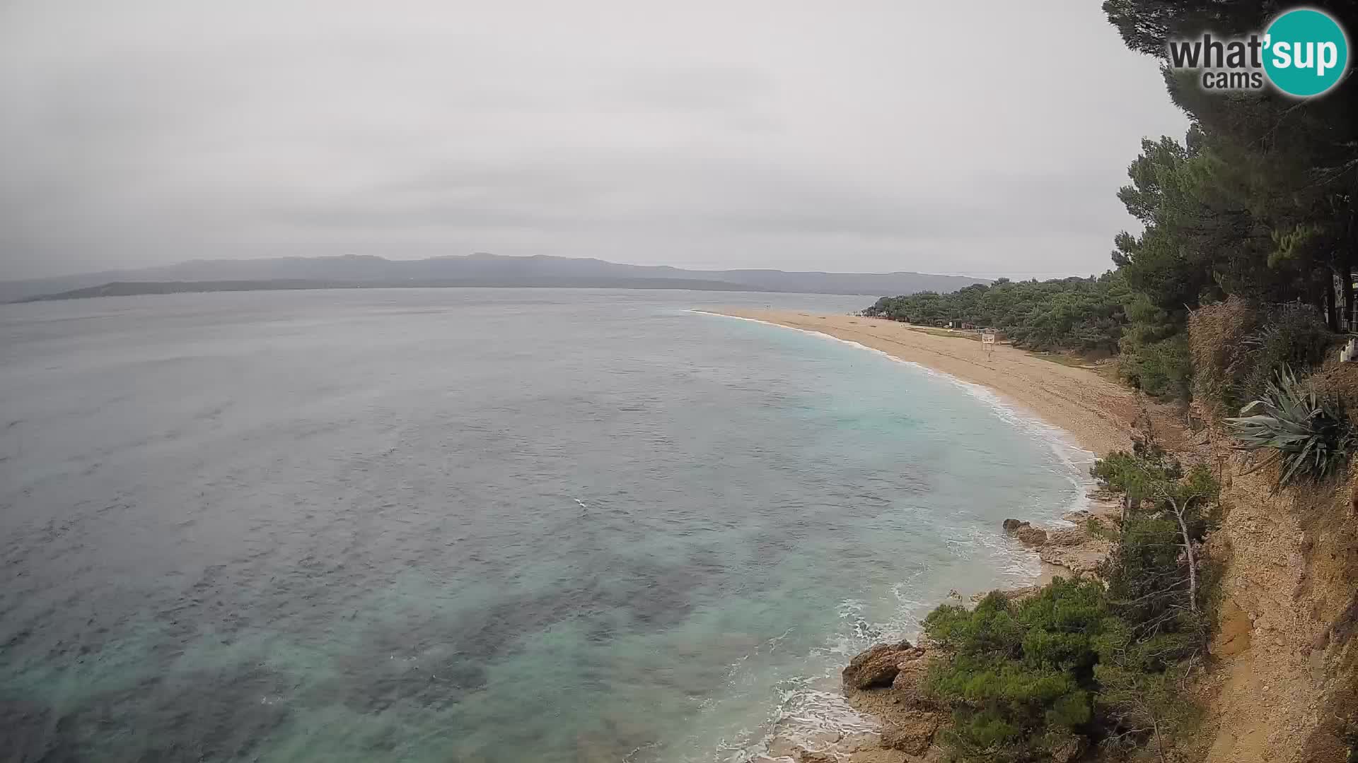 Webcam Zlatni Rat Bol – Liveblick vom berühmten Strand auf Brač