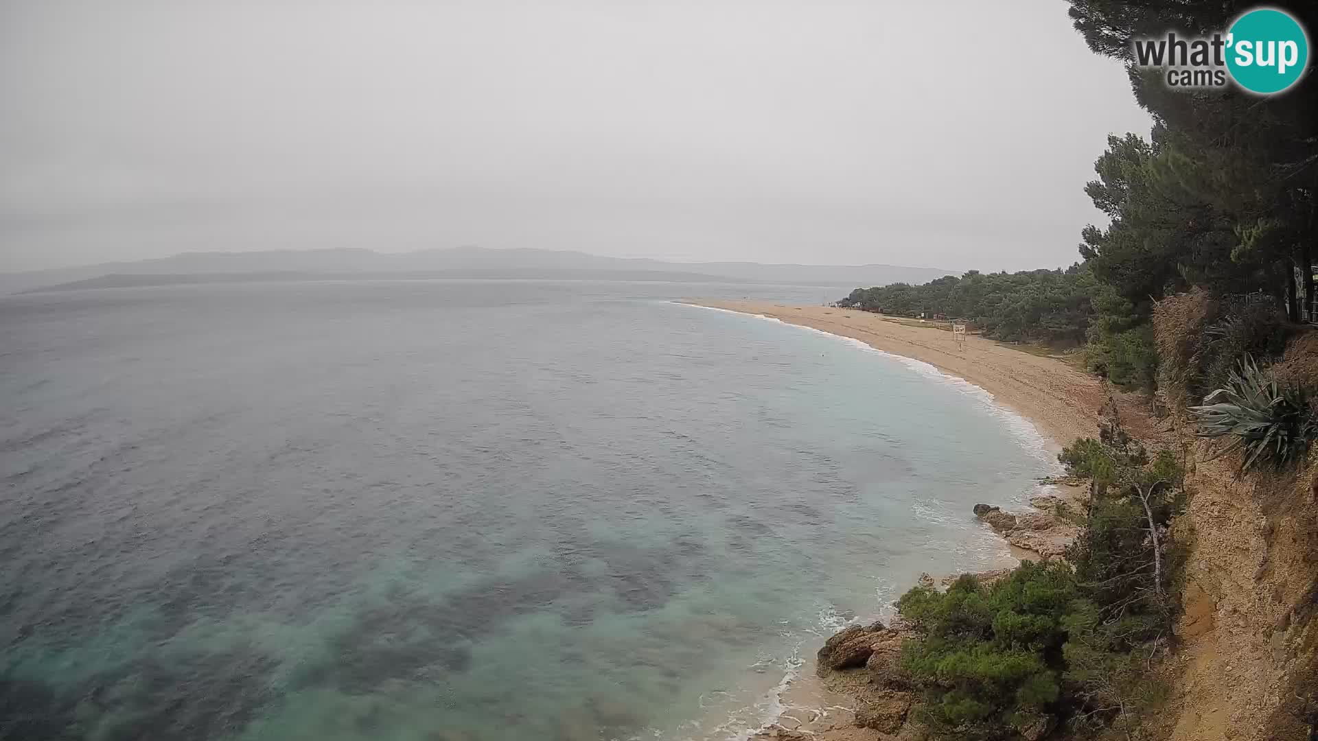 Webcam Bol Zlatni Rat – Vista en vivo desde la isla de Brač
