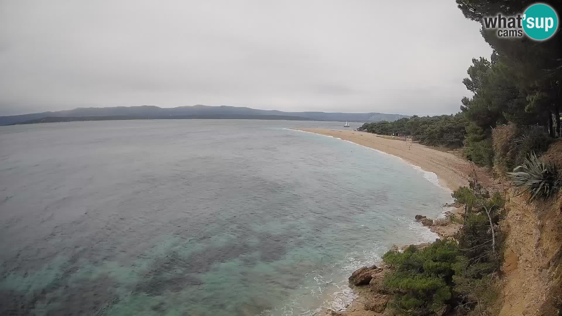 Webcam Zlatni Rat Bol – Liveblick vom berühmten Strand auf Brač