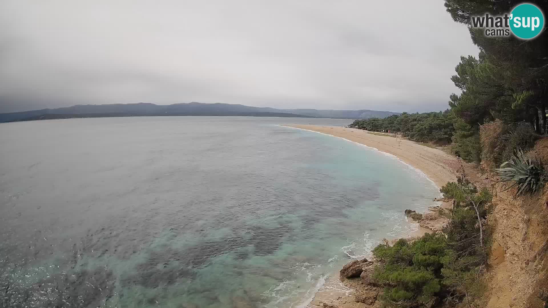 Webcam Bol Zlatni Rat – Vista en vivo desde la isla de Brač
