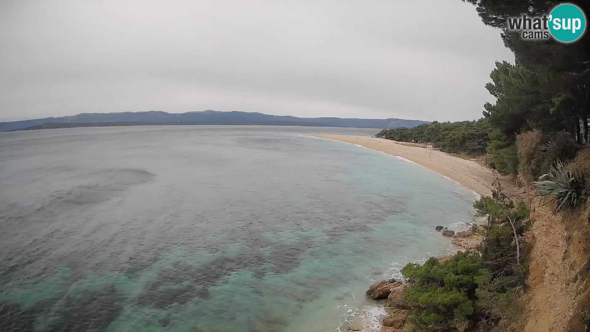 Web kamera Bol Zlatni Rat – Pogled uživo s otoka Brača