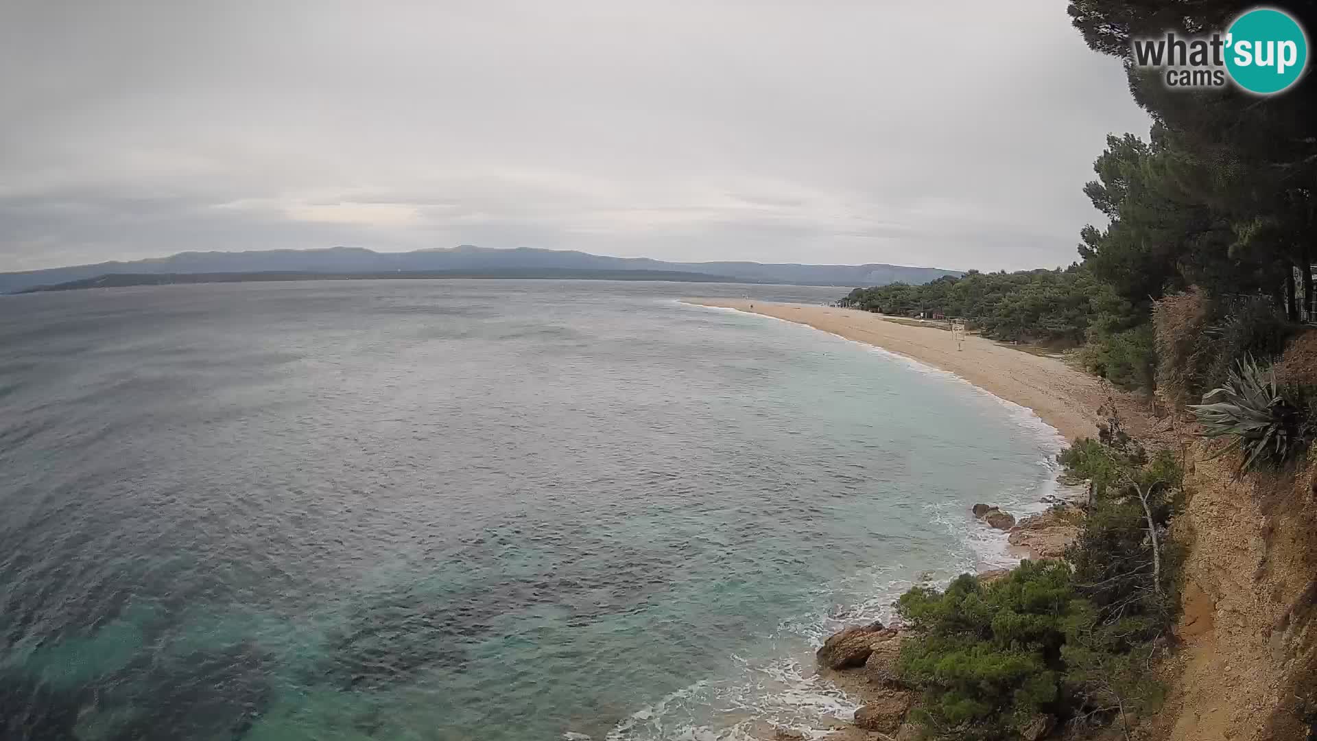Webcam Bol Zlatni Rat – Vista en vivo desde la isla de Brač