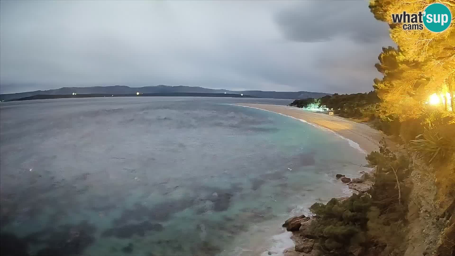 Webcam Bol Zlatni Rat – Vista en vivo desde la isla de Brač