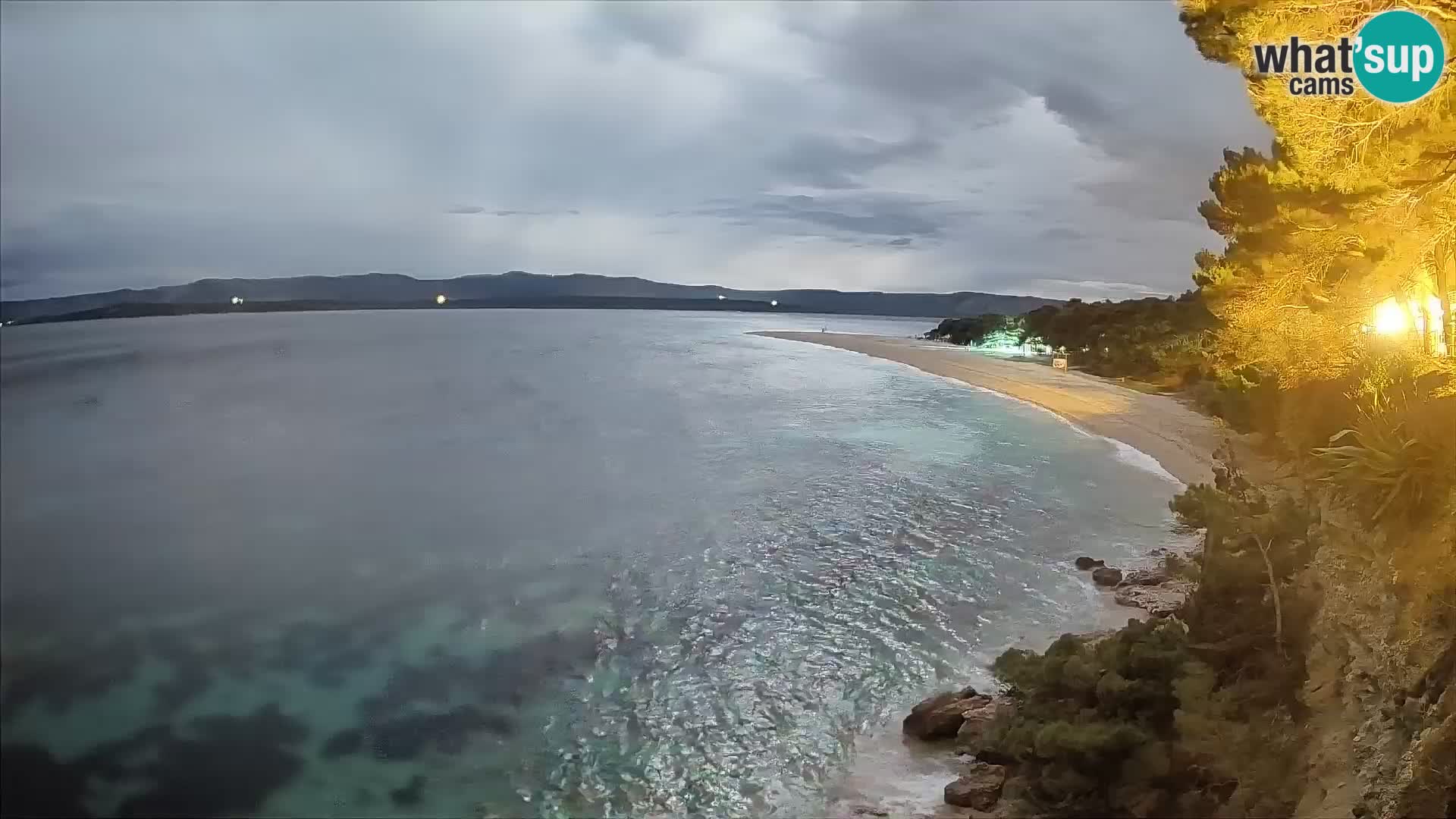 Webcam Bol Zlatni Rat – Vista en vivo desde la isla de Brač