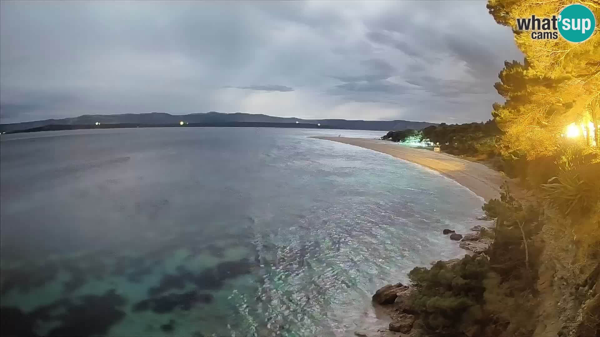 Webcam Bol Zlatni Rat – Vista en vivo desde la isla de Brač