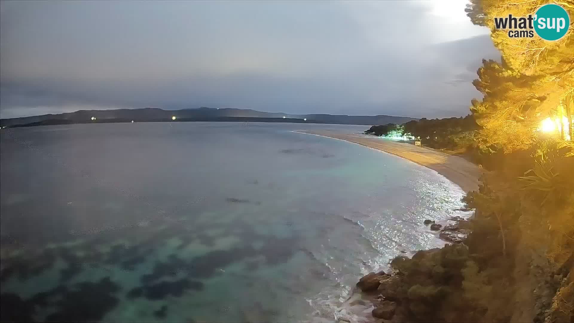 Webcam Bol Zlatni Rat – Vista en vivo desde la isla de Brač