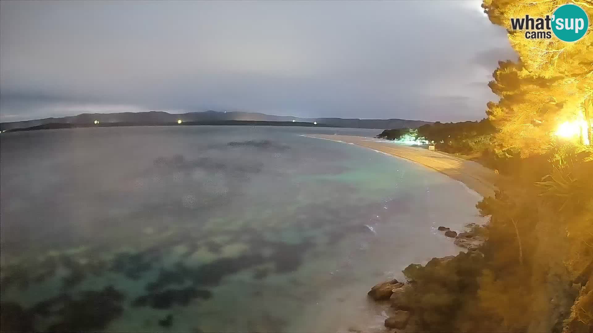 Webcam Bol Zlatni Rat – Vista en vivo desde la isla de Brač