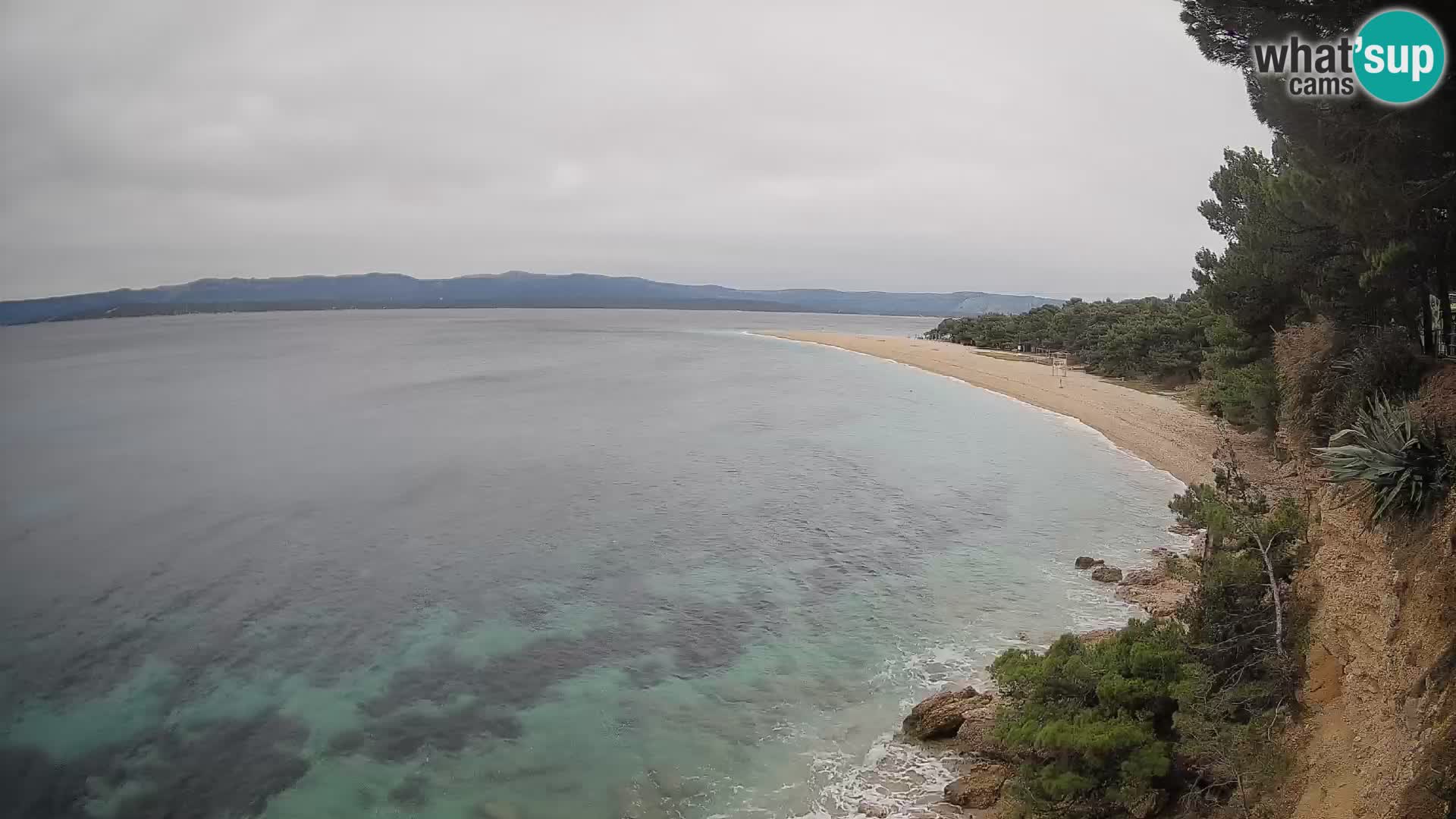 Webcam Bol Zlatni Rat – Vista en vivo desde la isla de Brač