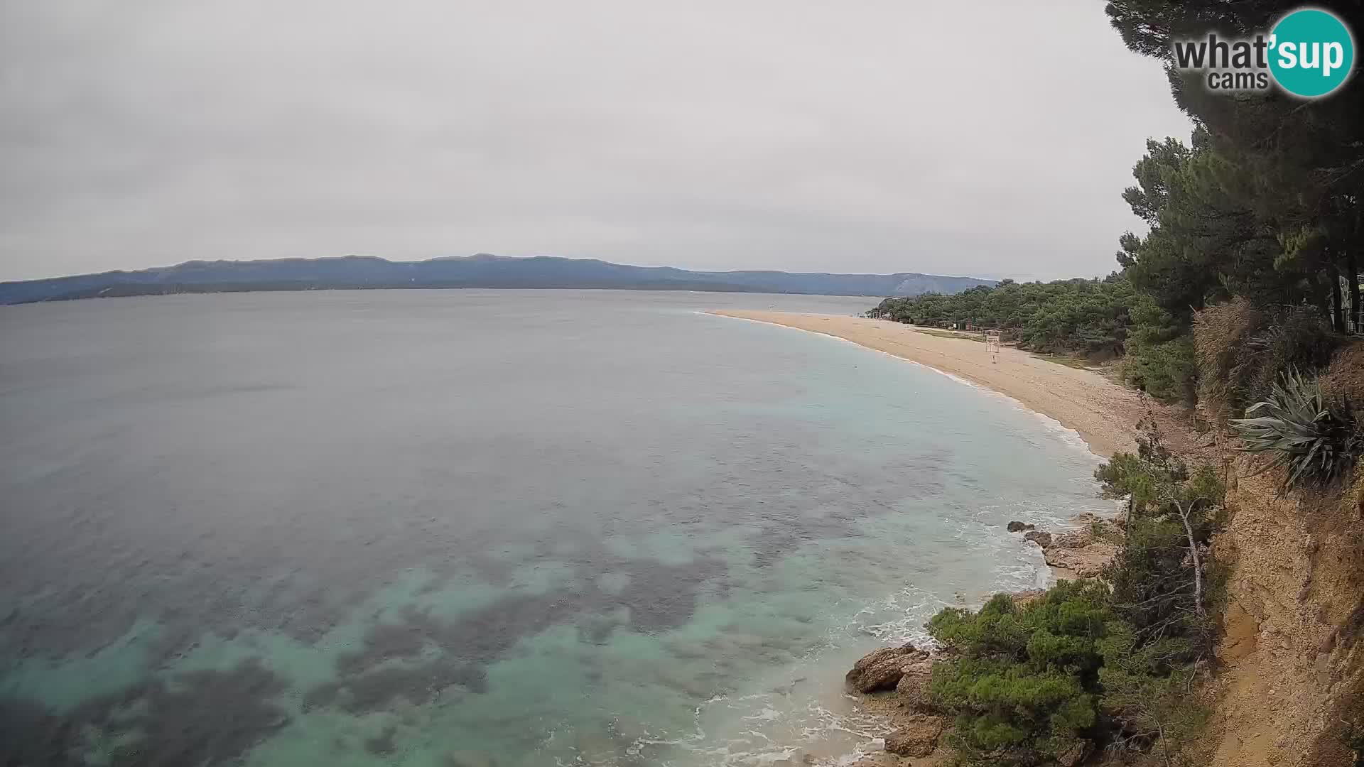 Web kamera Bol Zlatni Rat – Pogled uživo s otoka Brača
