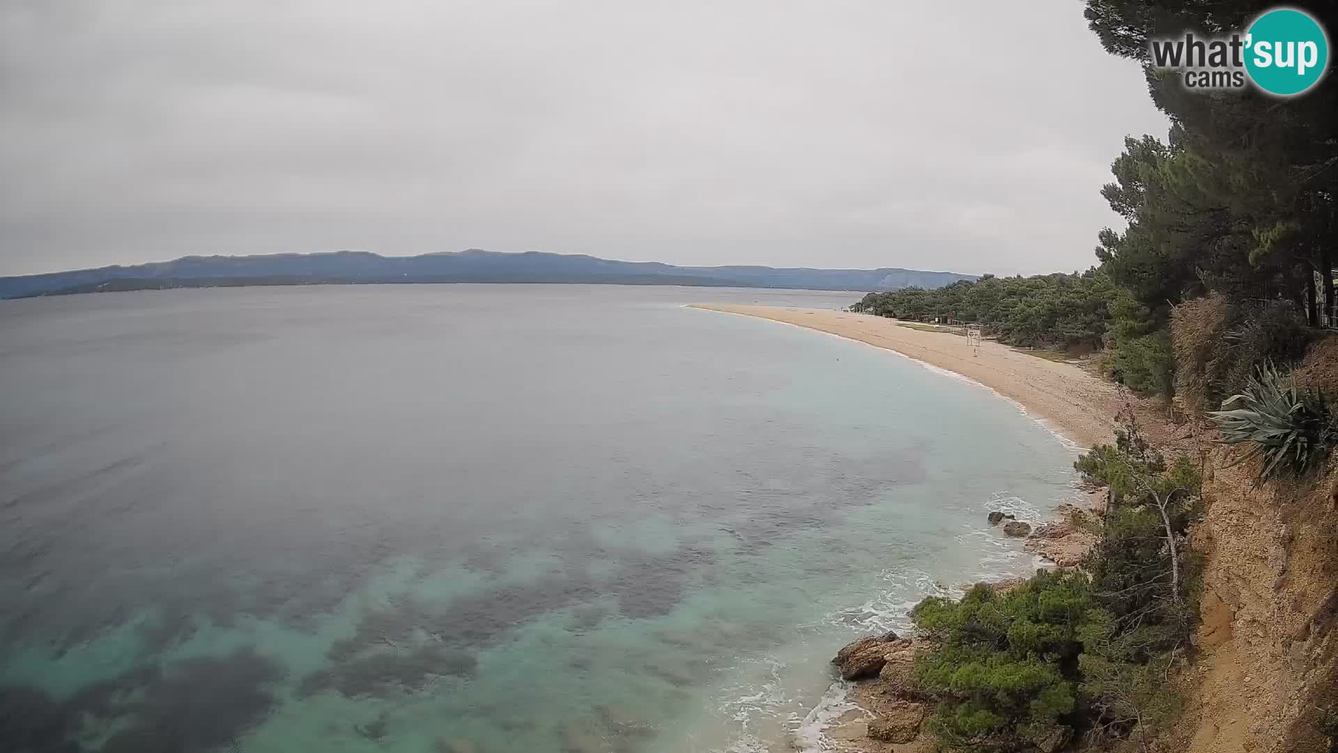 Webcam Zlatni Rat Bol – Liveblick vom berühmten Strand auf Brač