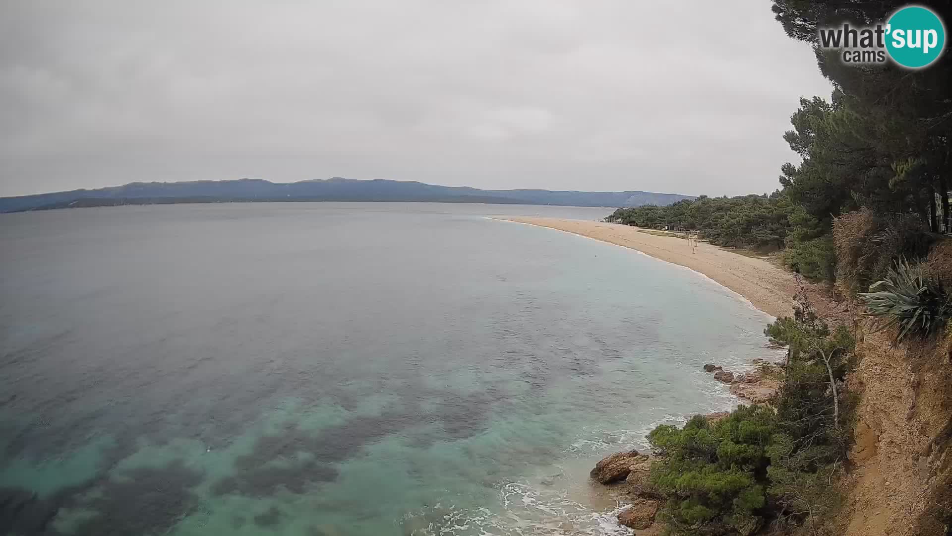 Webcam Zlatni Rat Bol – Liveblick vom berühmten Strand auf Brač
