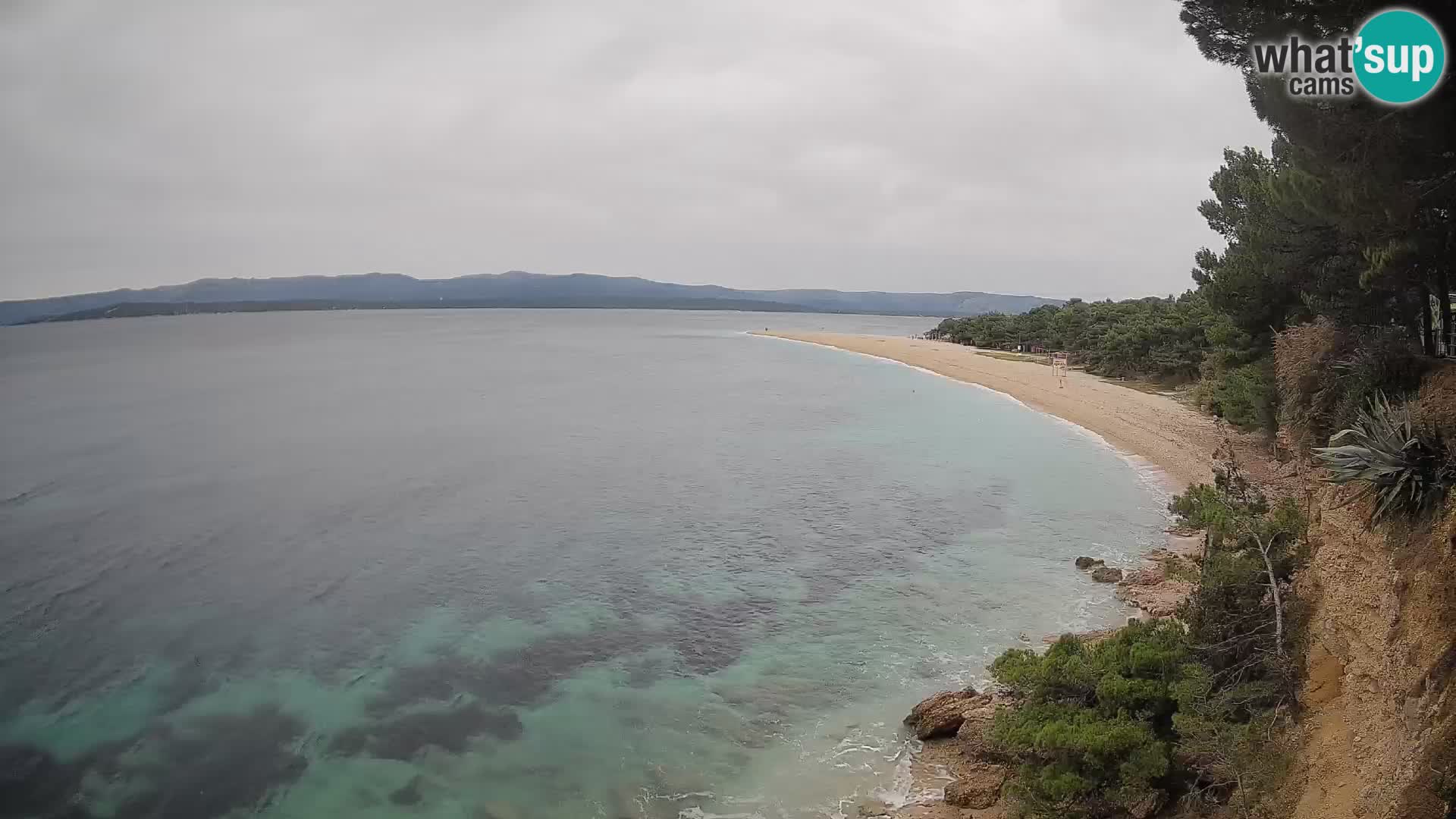 Webcam Bol Zlatni Rat – Vista en vivo desde la isla de Brač