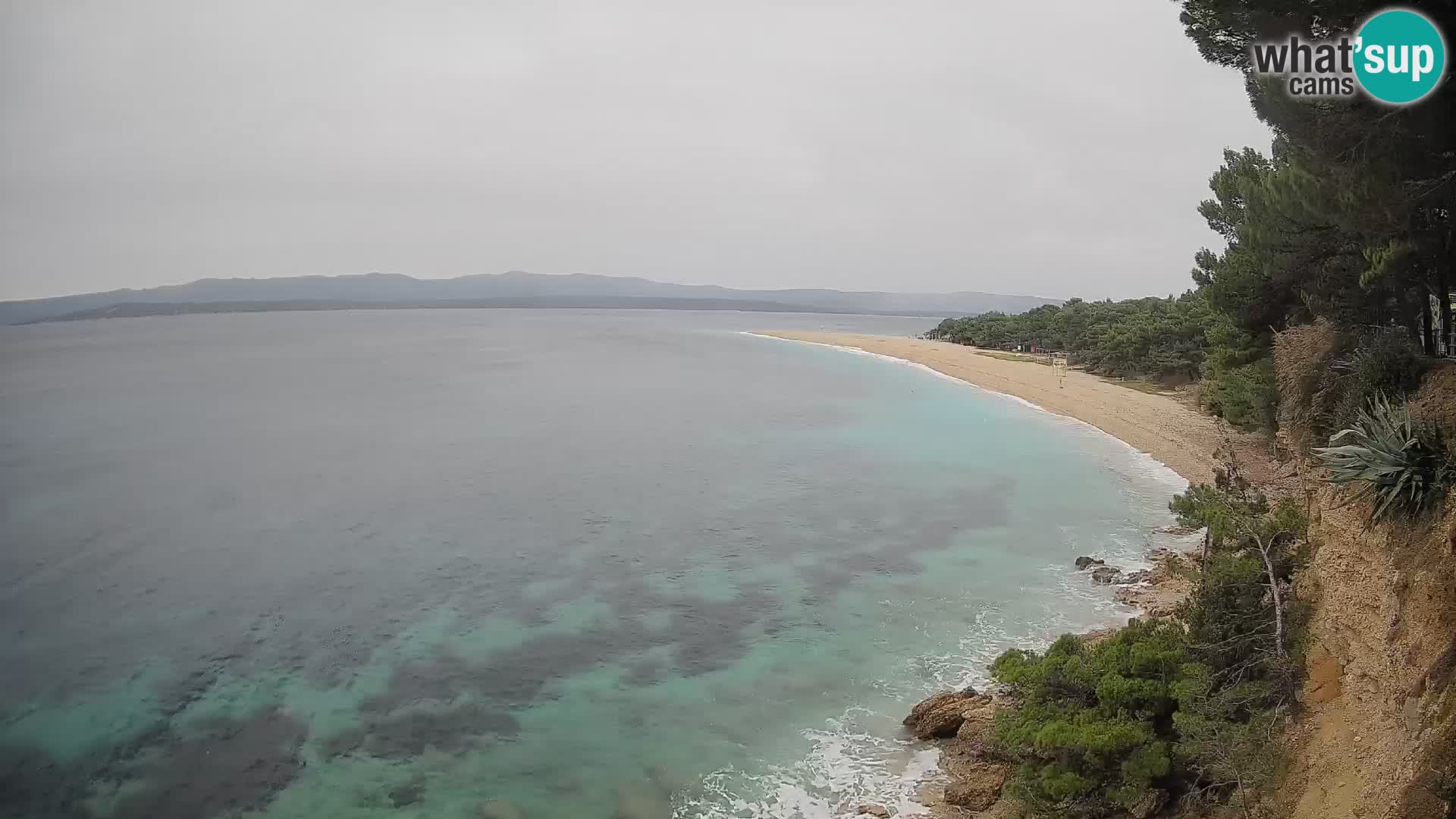 Web kamera Bol Zlatni Rat – Pogled uživo s otoka Brača