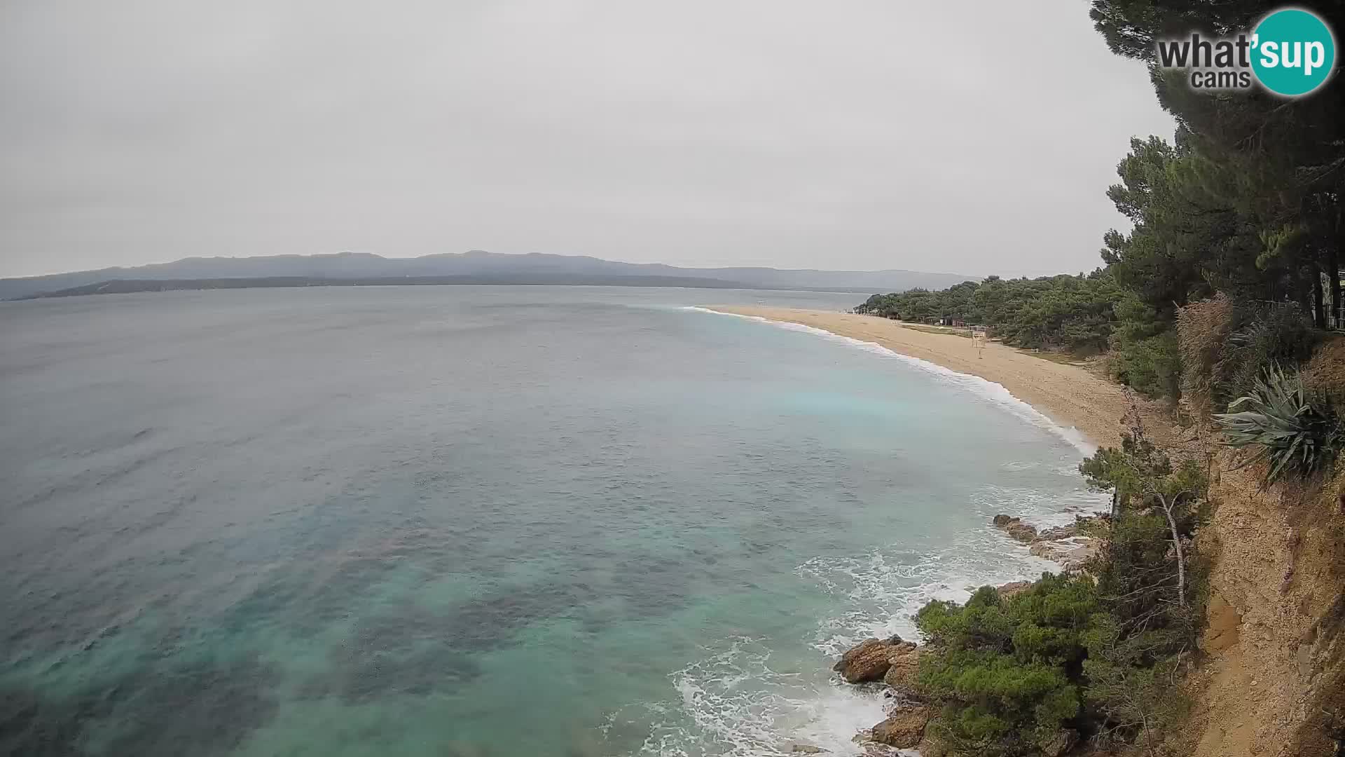 Webcam Zlatni Rat Bol – Liveblick vom berühmten Strand auf Brač