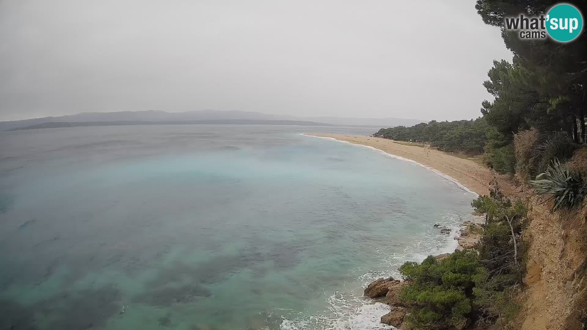 Webcam Zlatni Rat Bol – Liveblick vom berühmten Strand auf Brač