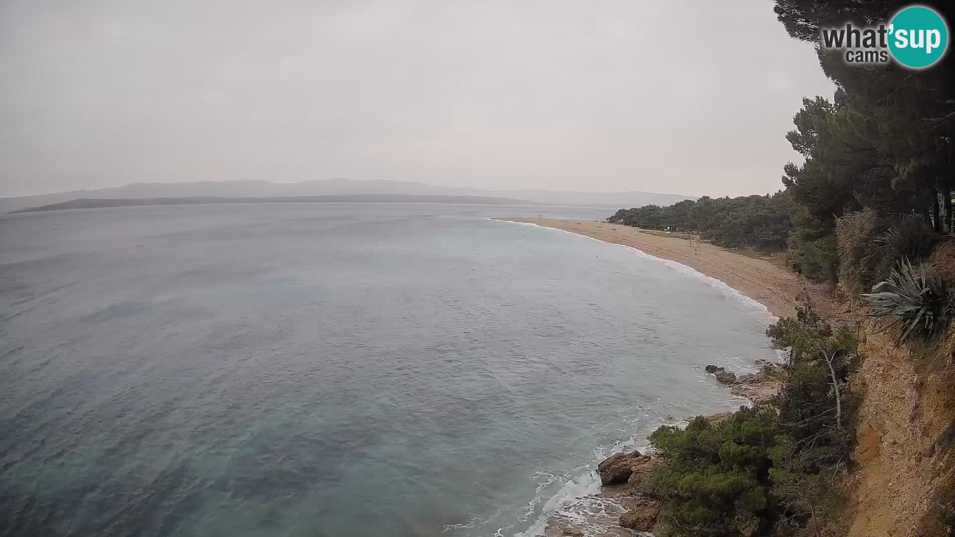 Webcam Bol Zlatni Rat – Vista en vivo desde la isla de Brač