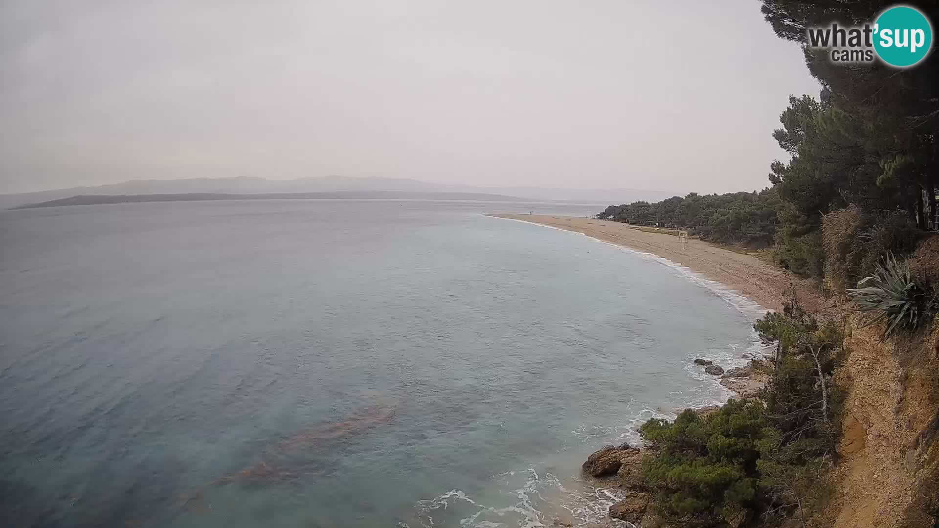Webcam Zlatni Rat Bol – Liveblick vom berühmten Strand auf Brač