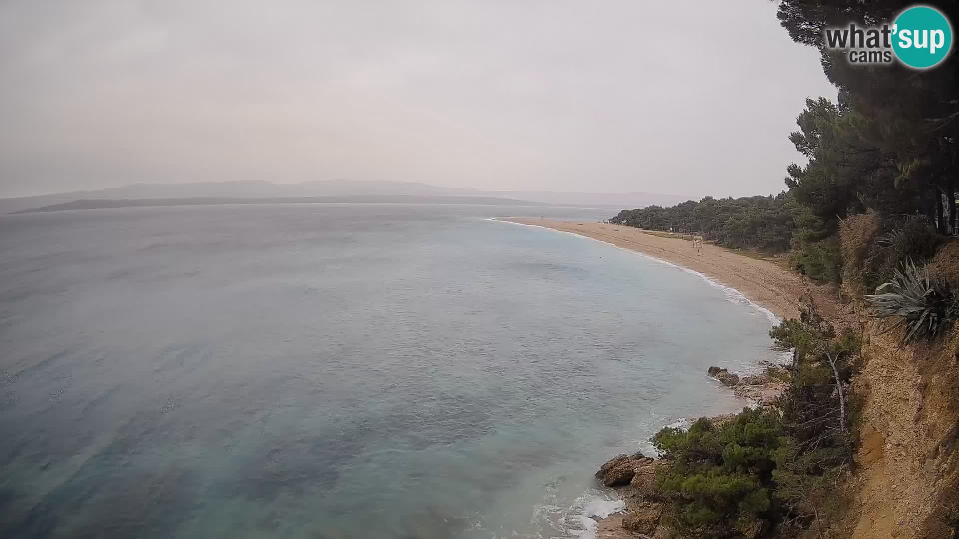 Spletna kamera Bol Zlatni Rat – Pogled v živo z otoka Brač