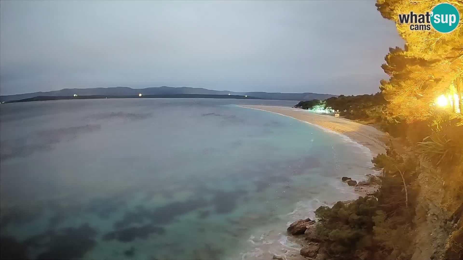Webcam Bol Zlatni Rat – Vista en vivo desde la isla de Brač