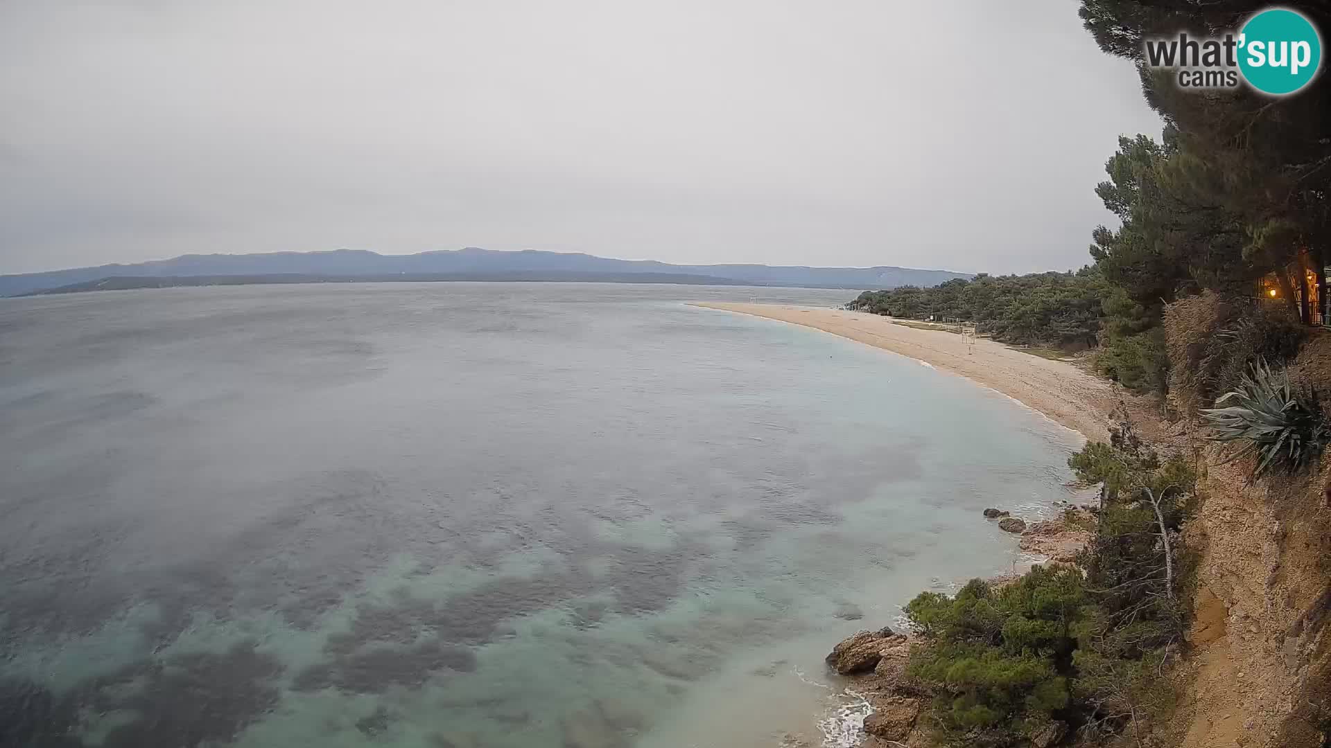 Webcam Bol Zlatni Rat – Vista en vivo desde la isla de Brač