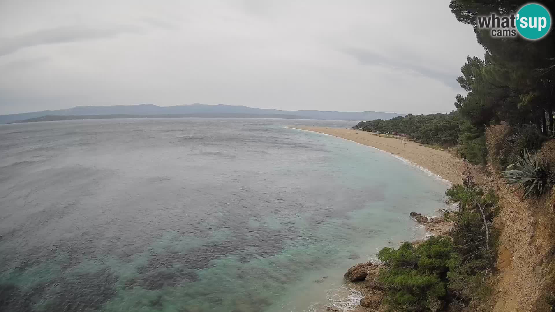 Webcam Bol Zlatni Rat – Vista en vivo desde la isla de Brač