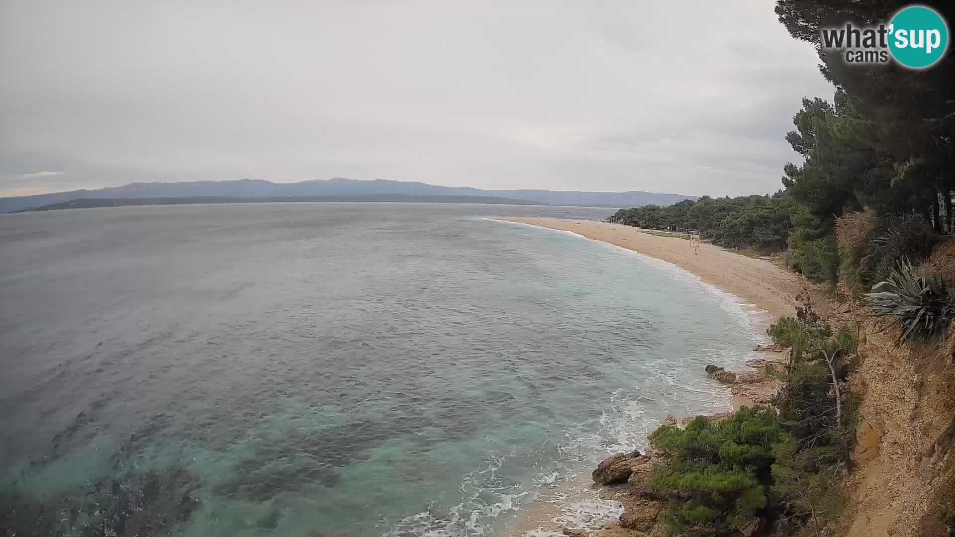 Webcam Zlatni Rat Bol – Liveblick vom berühmten Strand auf Brač
