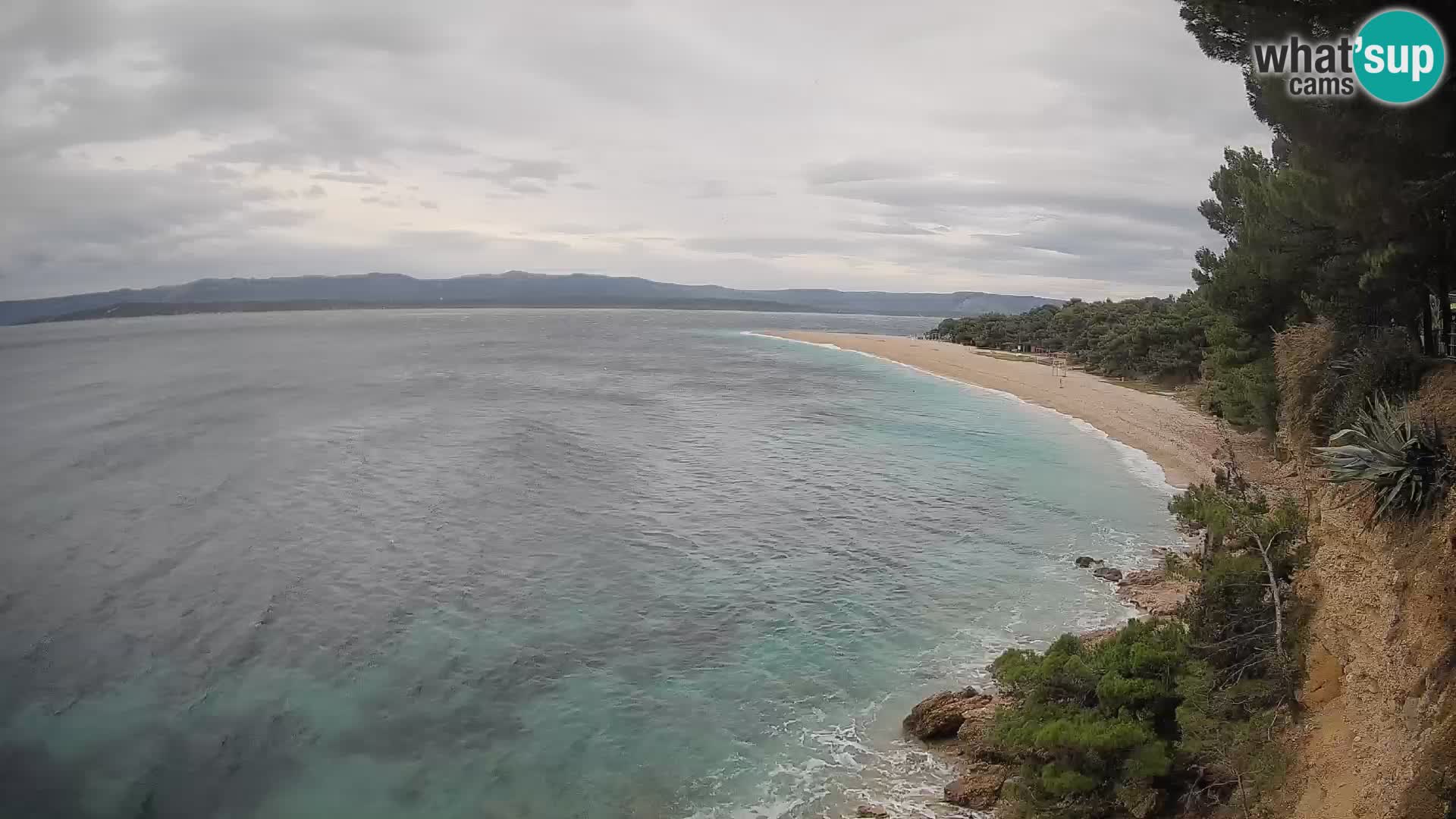 Webcam Zlatni Rat Bol – Liveblick vom berühmten Strand auf Brač