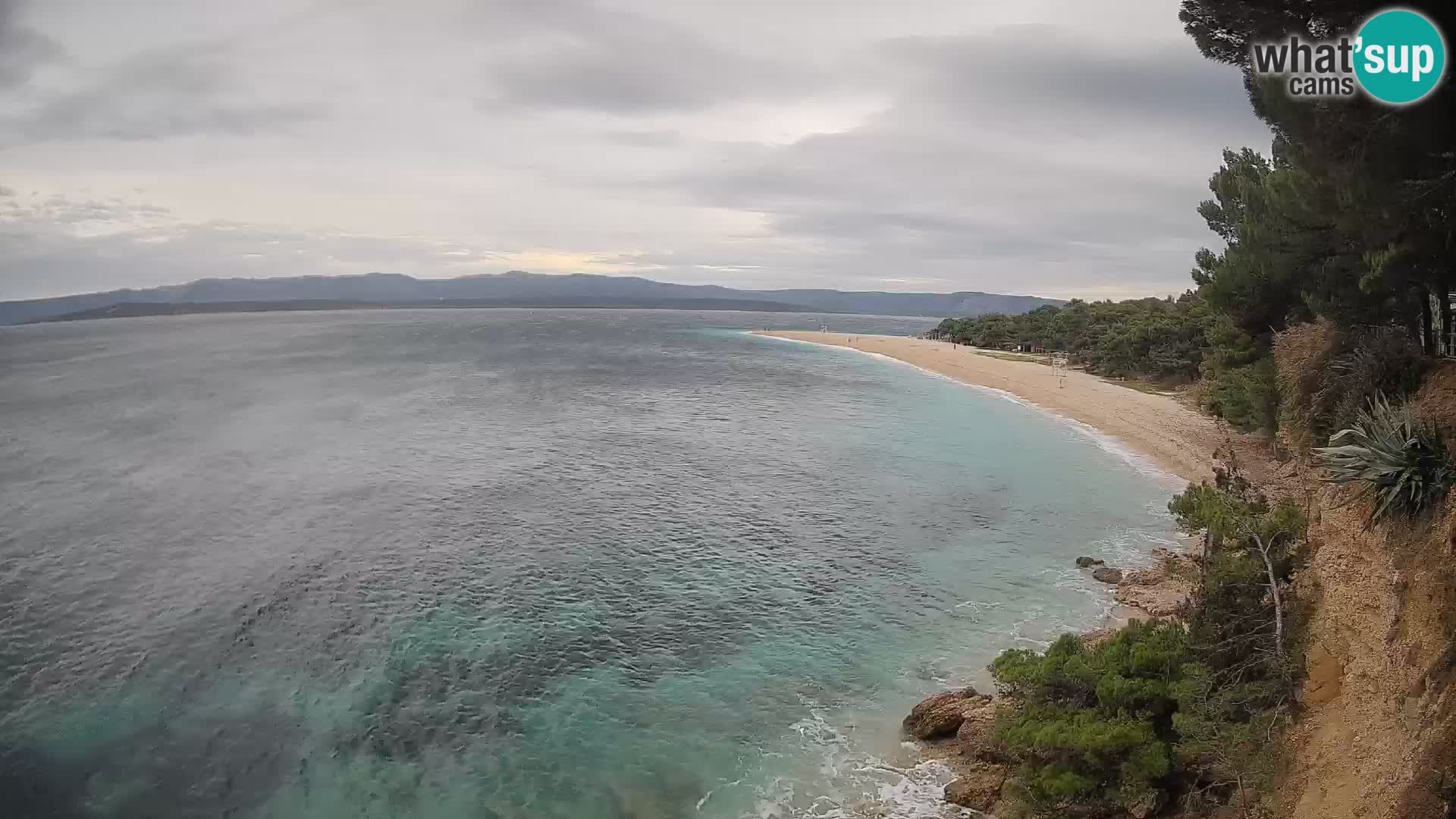 Webcam Zlatni Rat Bol – Liveblick vom berühmten Strand auf Brač