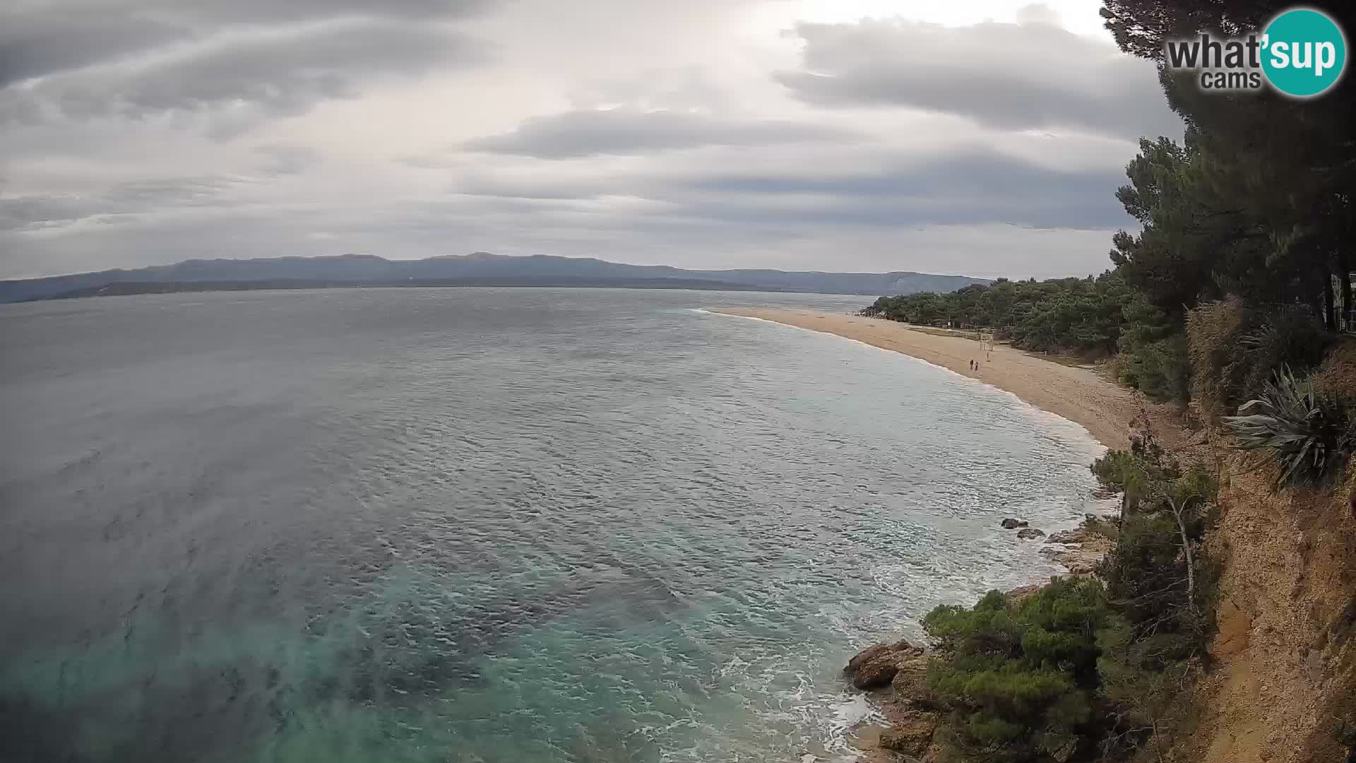 Webcam Zlatni Rat Bol – Liveblick vom berühmten Strand auf Brač