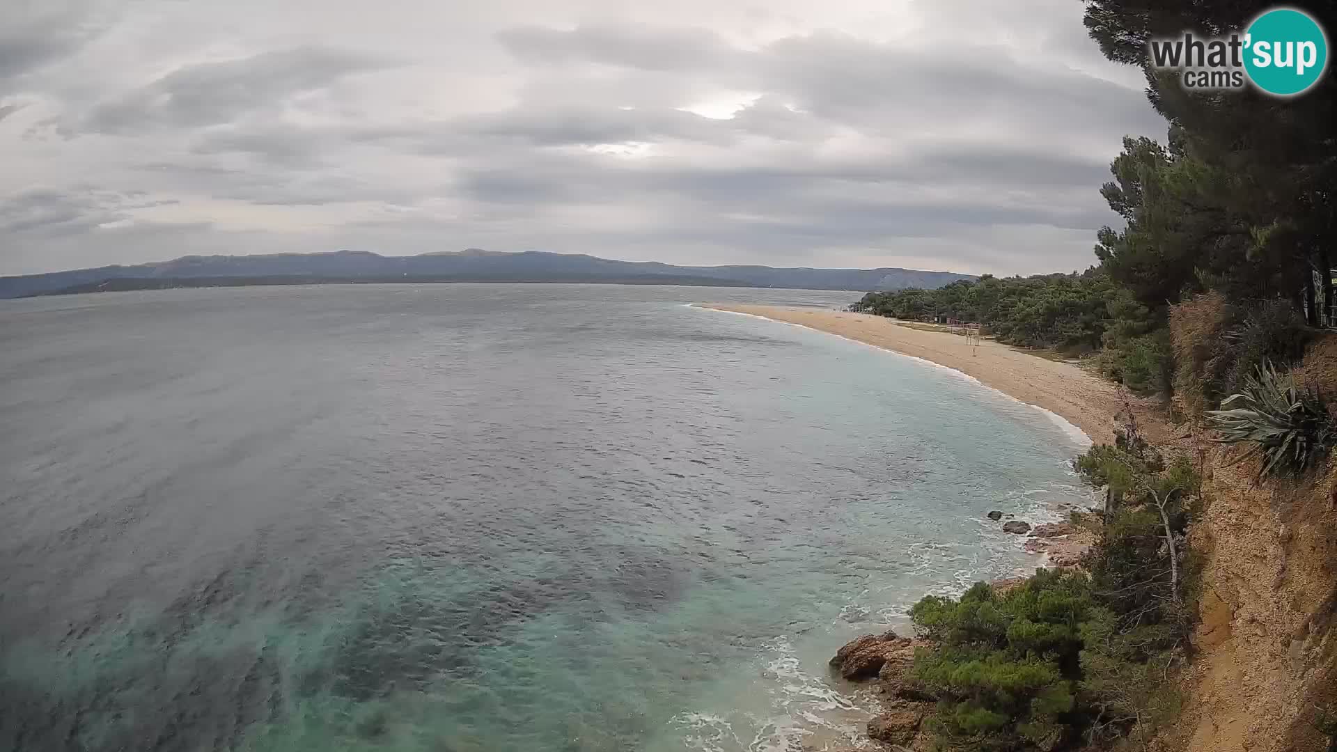 Webcam Bol Zlatni Rat – Vista en vivo desde la isla de Brač
