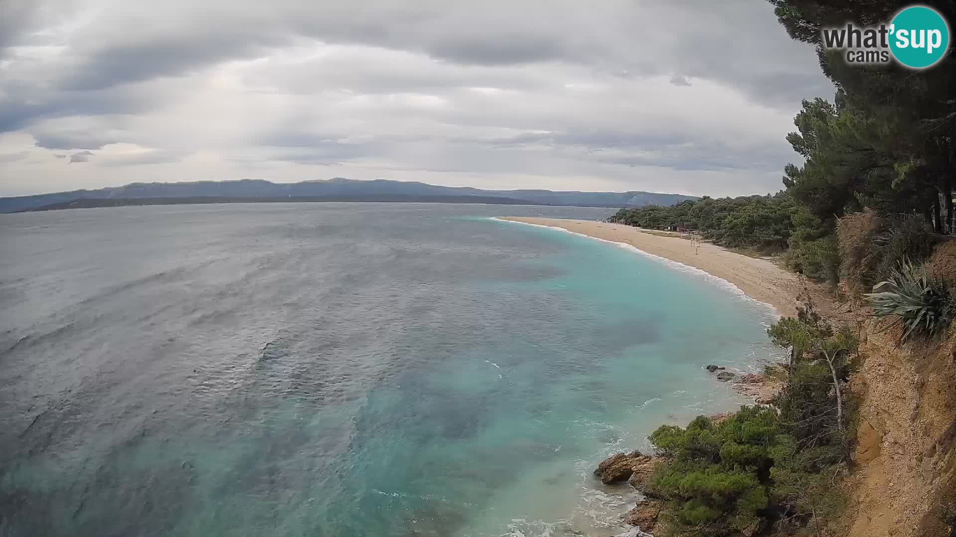 Webcam Zlatni Rat Bol – Liveblick vom berühmten Strand auf Brač